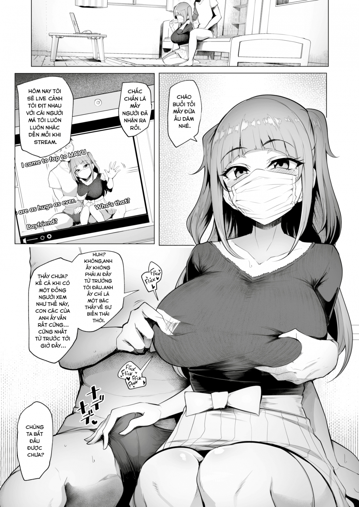 Đọc truyện hentai Tôi không thể ngừng livestream! - Oneshot mừng mở mute