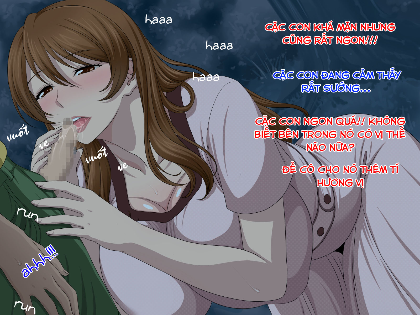 Đọc truyện hentai Oba-san to Oikko no Love Love Haramase Natsuyasumi - Chap 5