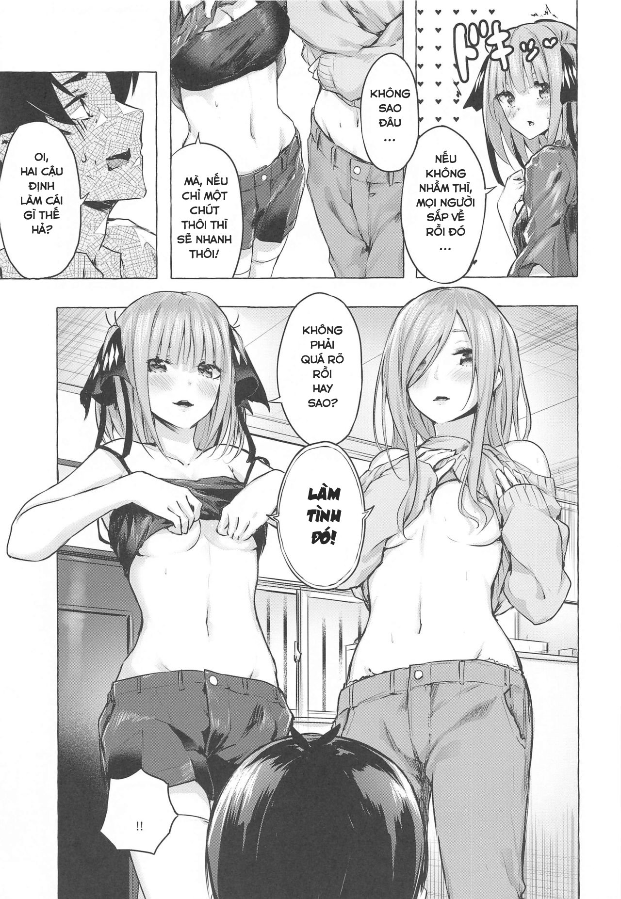 Đọc truyện hentai Hanayome no Kakuritsu (Gotoubun no Hanayome) - Oneshot