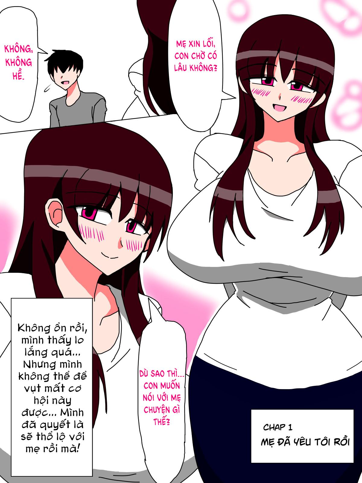 Đọc truyện hentai Boku to Kaa-san no Ikkagetsu (1&2) - Chap 1 - Mẹ đã yêu tôi rồi