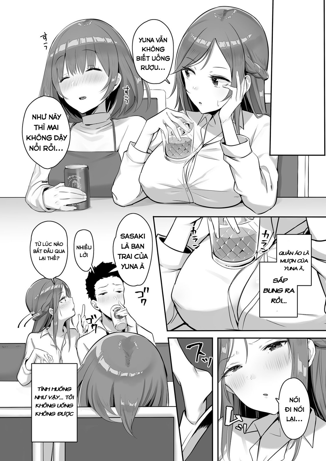 Đọc truyện hentai Kanojo Ni Wa Ienai… Kyonyuu Joushi To Hamemakuri SEX Zangyou - Oneshot
