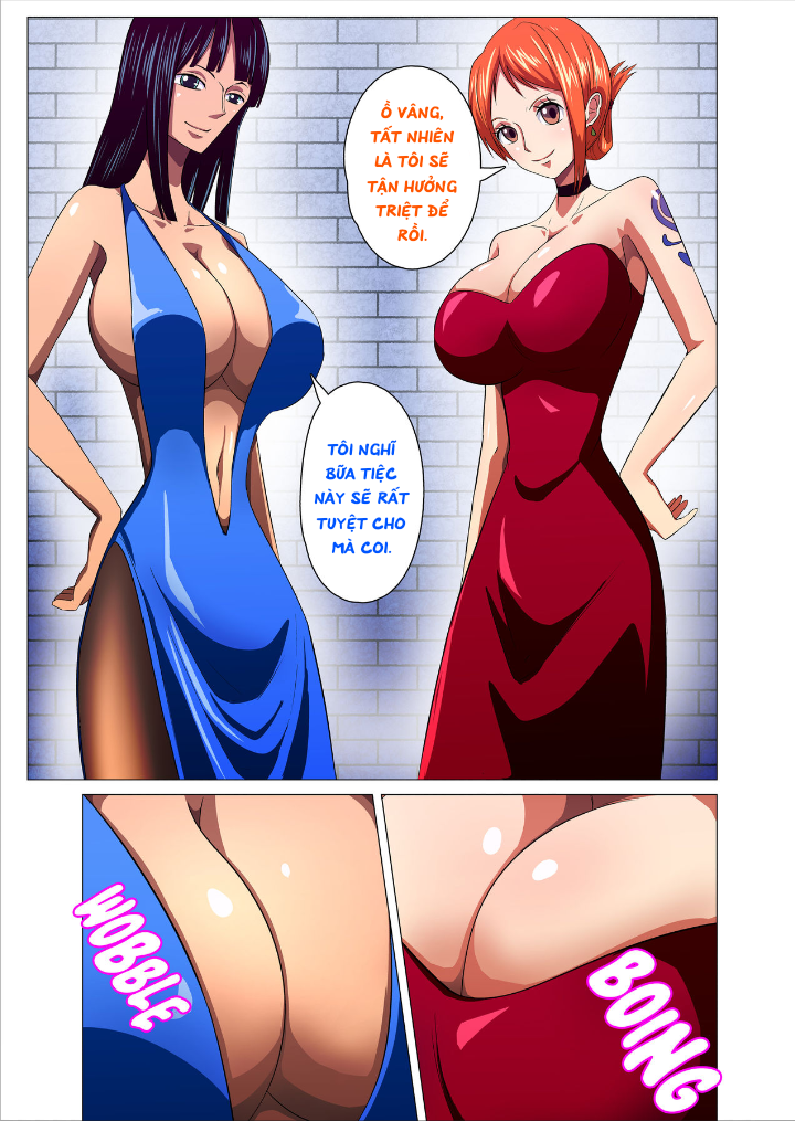 Đọc truyện hentai Onna Kaizoku ga Himitsu no Settai - Nami và Robin sa đọa quá .