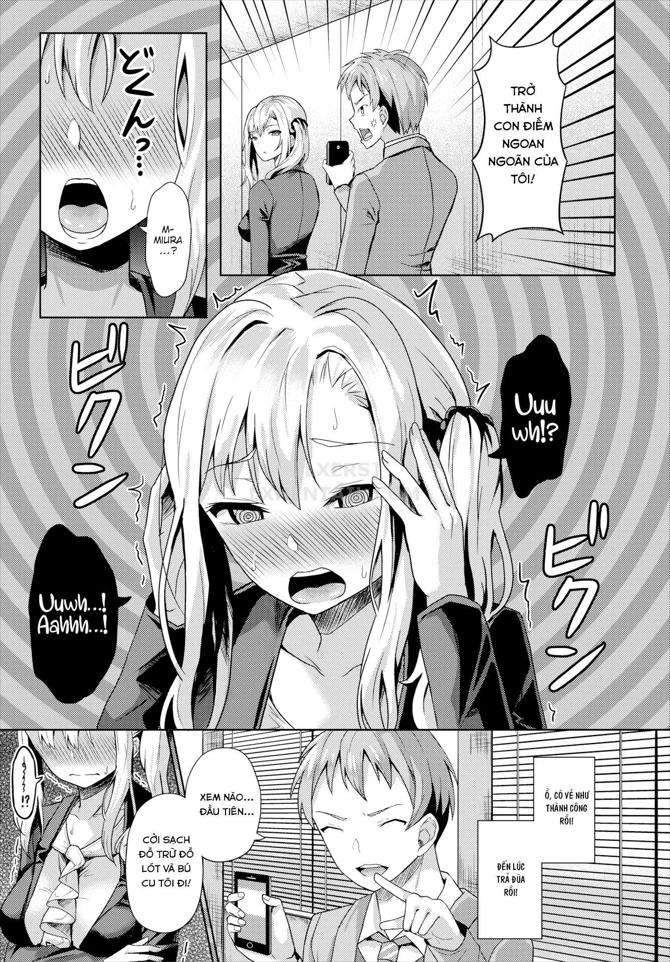 Đọc truyện hentai Ứng dụng thôi miên - Gái ngoan ra không ngừng vì cặc tôi - Chap 3