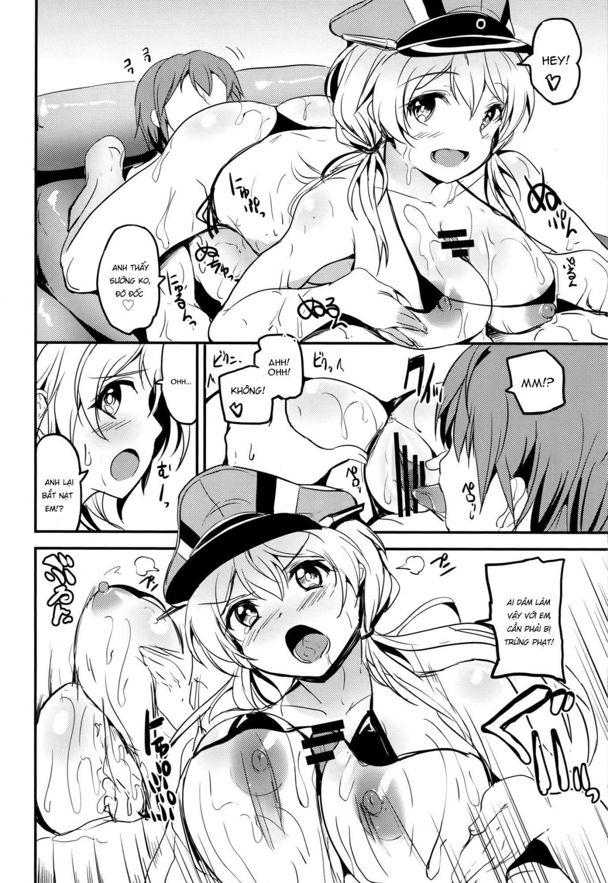 Đọc truyện hentai Áo Ngủ, Quân Phục, Bikini Prinz Eugen (Kantai Collection -KanColle-) - Đậm Đà