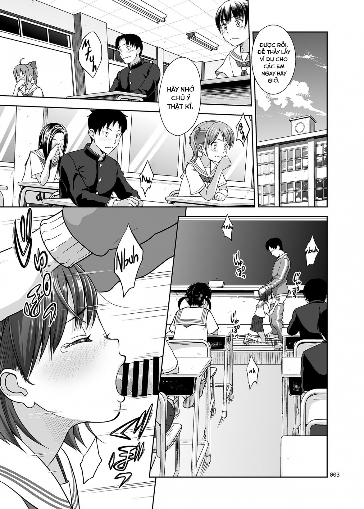 Đọc truyện hentai Ikumonogakari Deluxe Ban - Chapter 1: Giờ học giáo dục giới tính