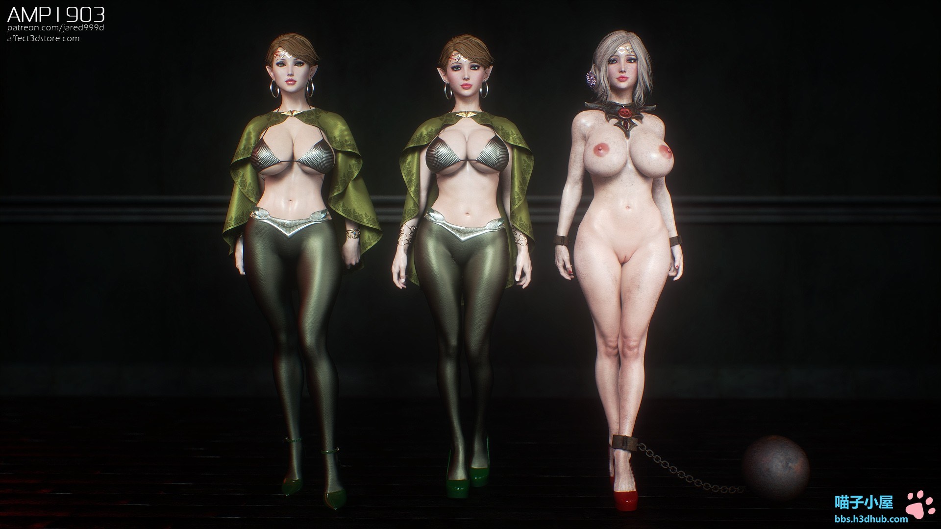Đọc truyện hentai Elf Slave Chapter 3.5: Two Elves Concept Art