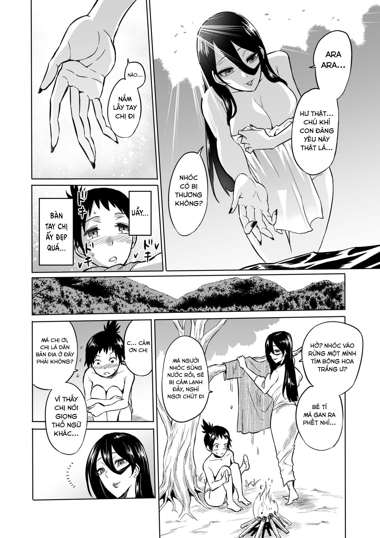 Đọc truyện hentai Warabe Kui ~Mori no Oku de Bijo Youkai ni Yuuwaku sarete~ - Oneshot