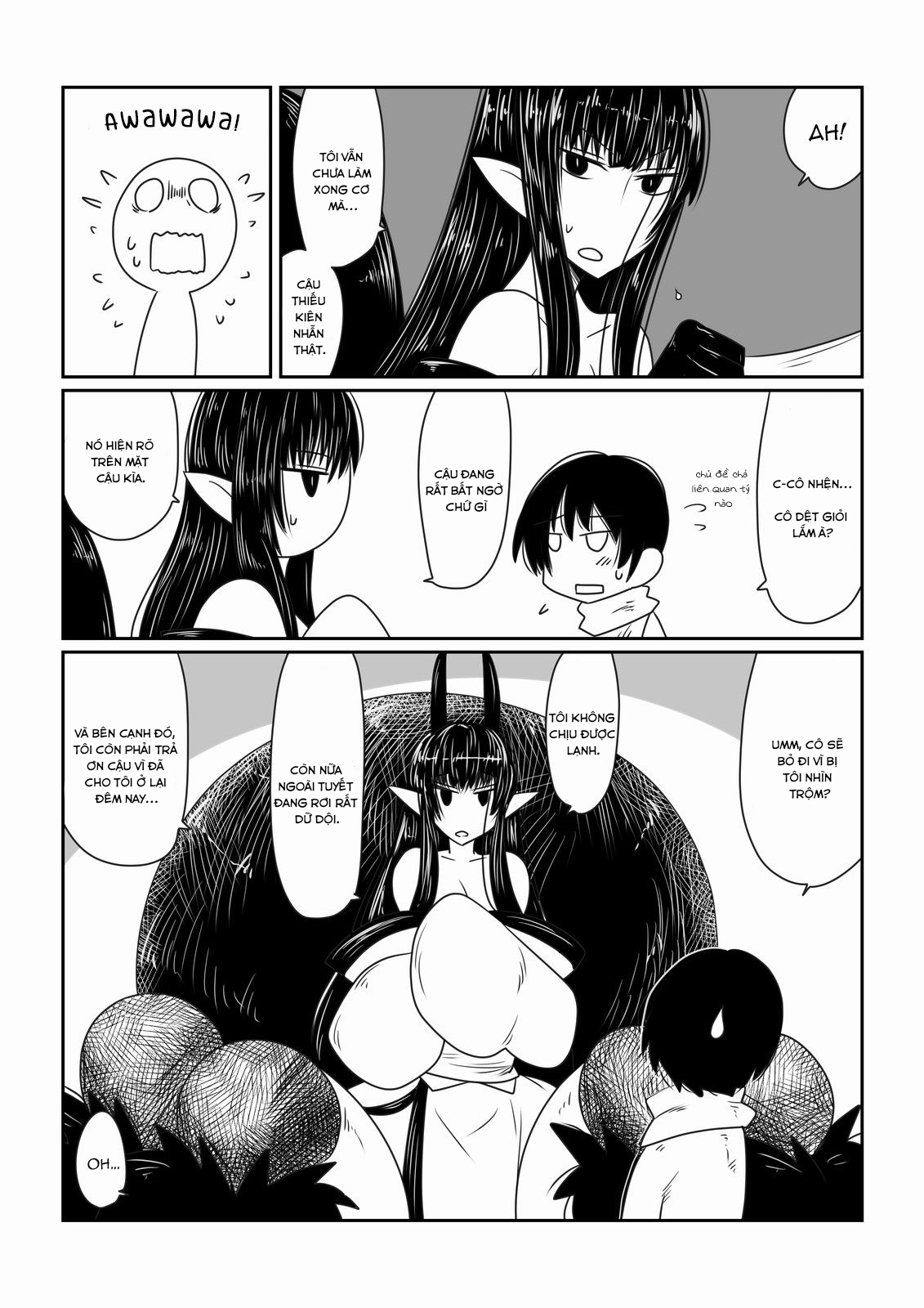 Đọc truyện hentai Kumo Onna-san no Ongaeshi. - Oneshot