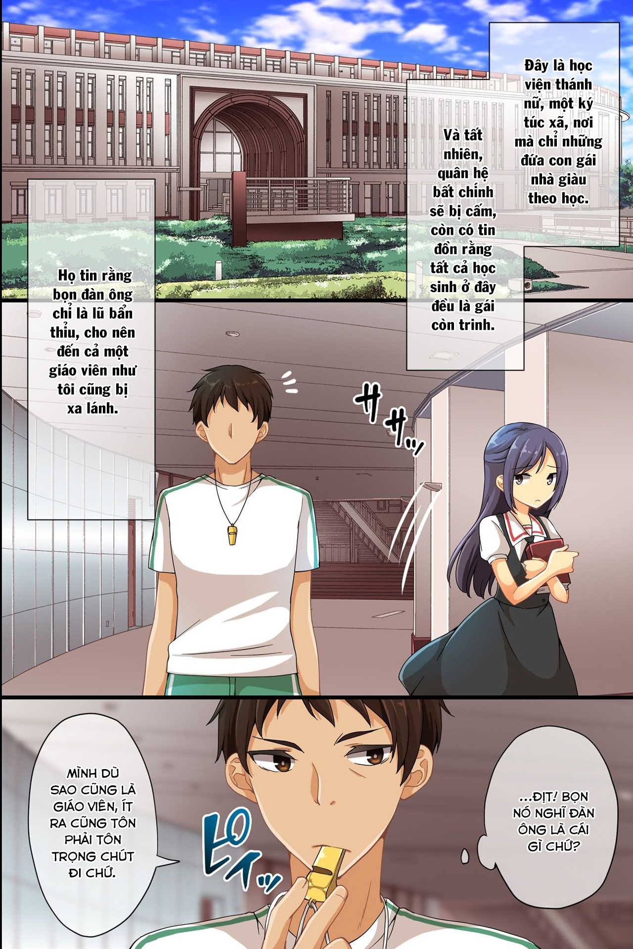 Đọc truyện hentai Joushiki Henkan Whistle - Minna no Joushiki o Kaete Shimaeba Ecchi na Koto o Yaritai Houdai - Chap 1
