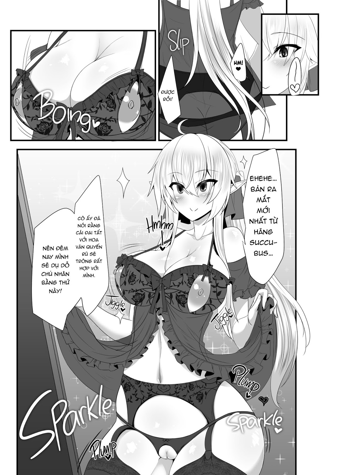 Đọc truyện hentai I Love You So, Young Master! - Chap 3 - I Want My Elf Maid to Sneak Into My Bed at Night with Sexy Lingerie-