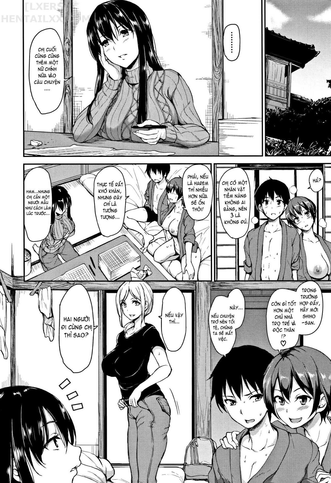 Đọc truyện hentai Yukemuri Harem Monogatari - Chap 3