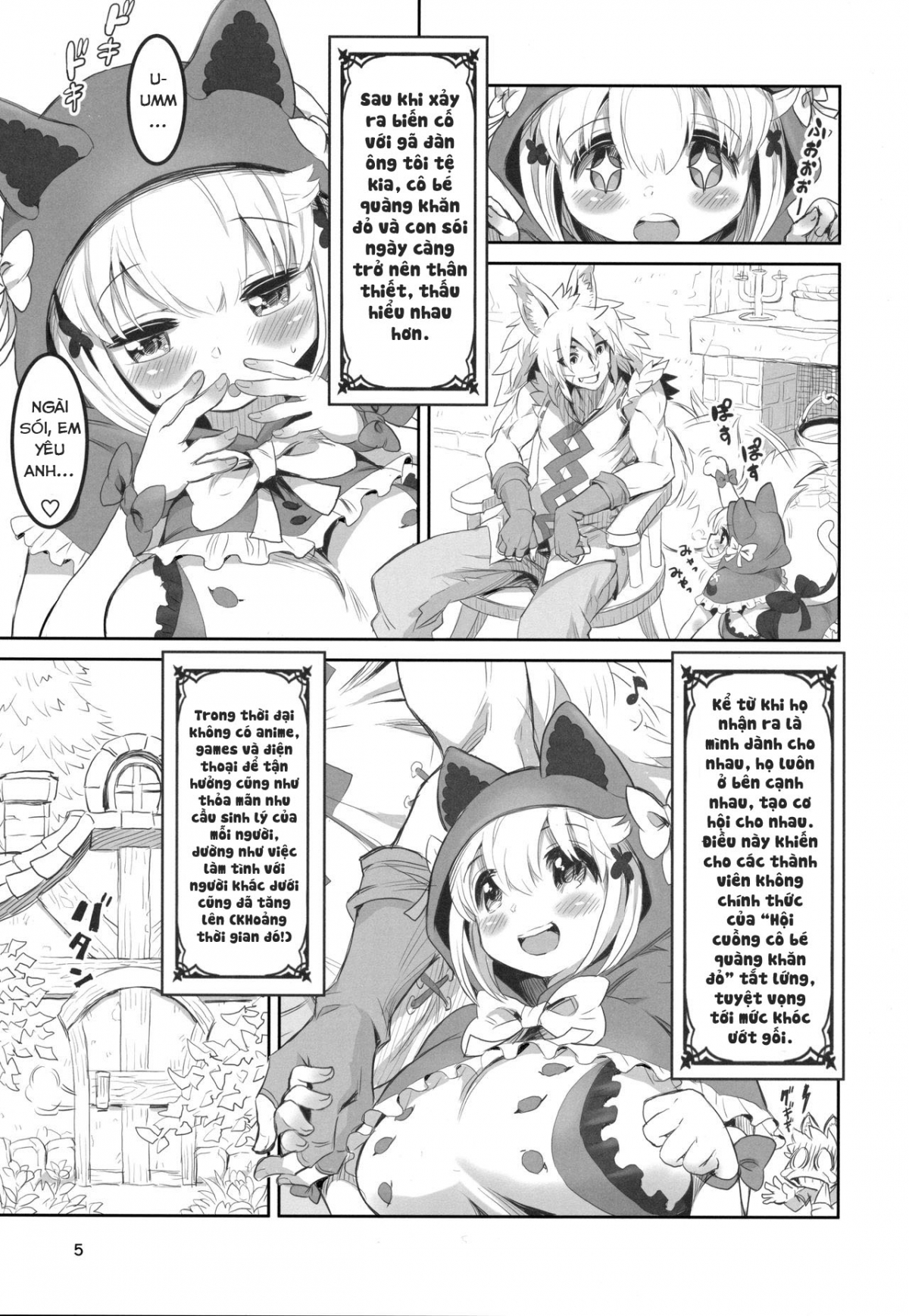 Đọc truyện hentai Cô bé quàng khăn đỏ - Oneshot [Ngọt]