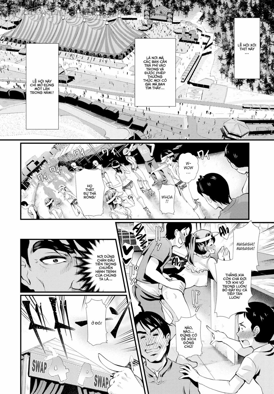 Đọc truyện hentai Let's All Cum Together! Tender Meat Festival! - Oneshot