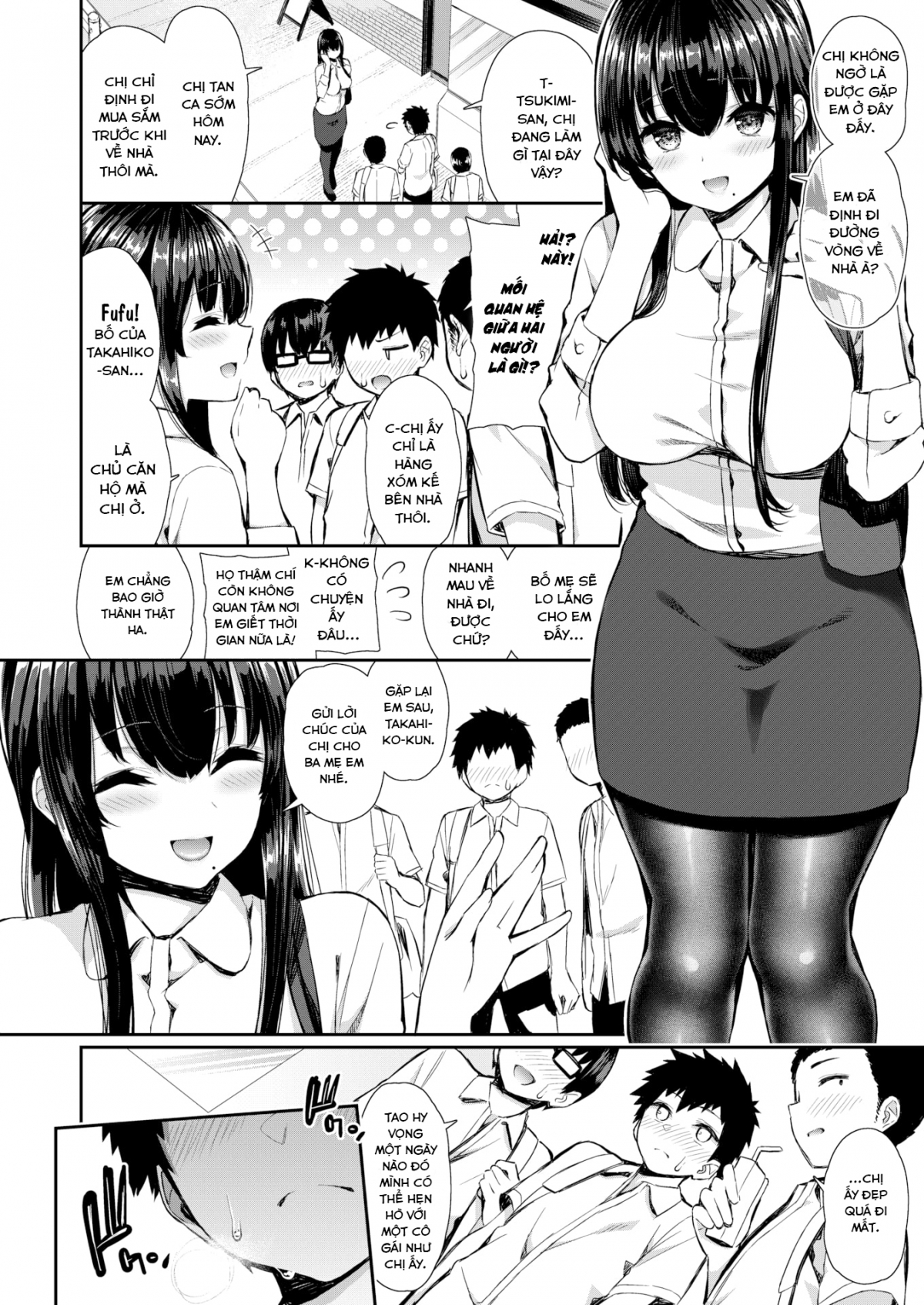 Đọc truyện hentai The Stocking Lady Next Door - Chap 1 ~ The Stocking Lady Next Door