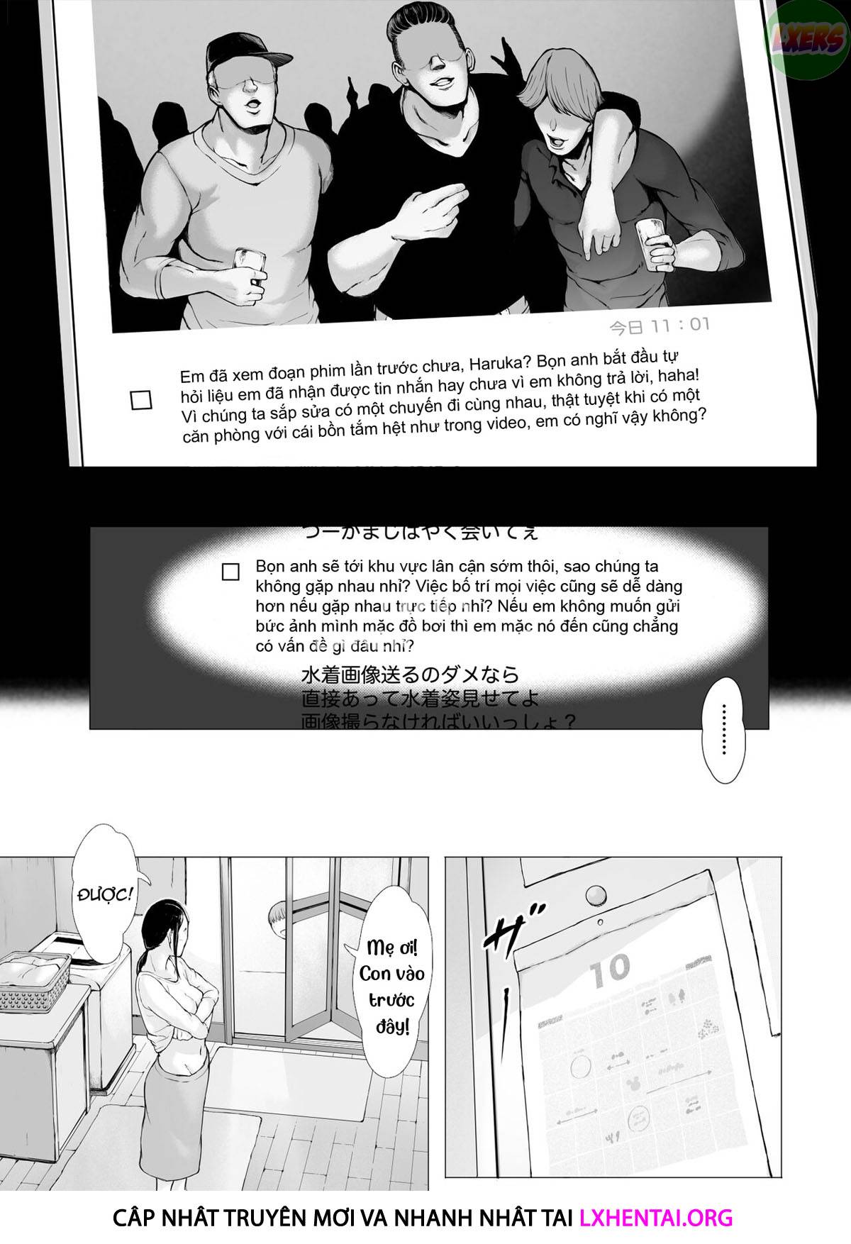 Đọc truyện hentai Hahagui Ottori Okaasan ga Toshishita Yarichin ni Nerawareru Toki - Chap 2A