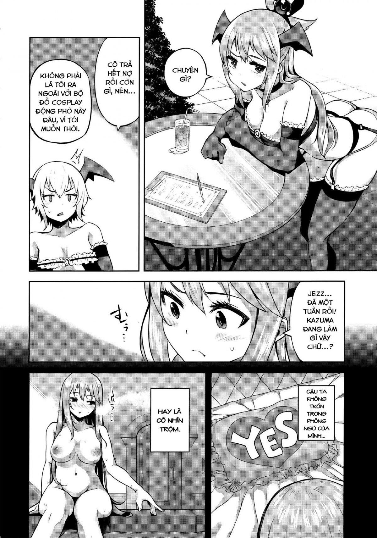 Đọc truyện hentai Nữ thần vô dụng - Chap 3: End ??