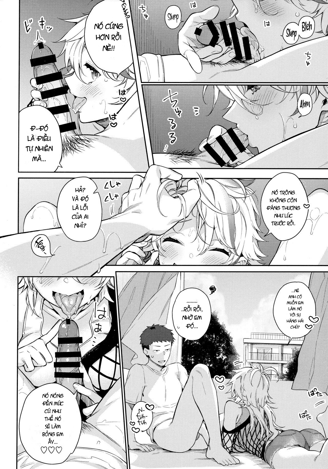 Đọc truyện hentai Chikyuu ga Achuachu dakara Kanojo ga Chintama o Fuufuu Shite Kureru Hon - Oneshot