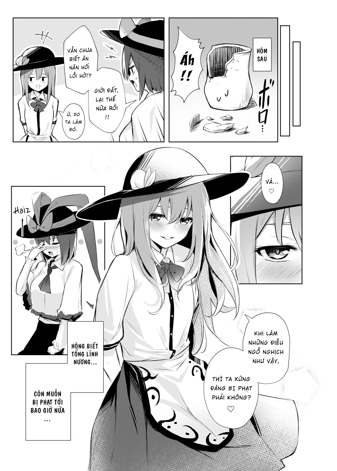 Đọc truyện hentai Tenshi-chan ga Iku-san ni Oshioki sareru Hon (Touhou Project) - Oneshot