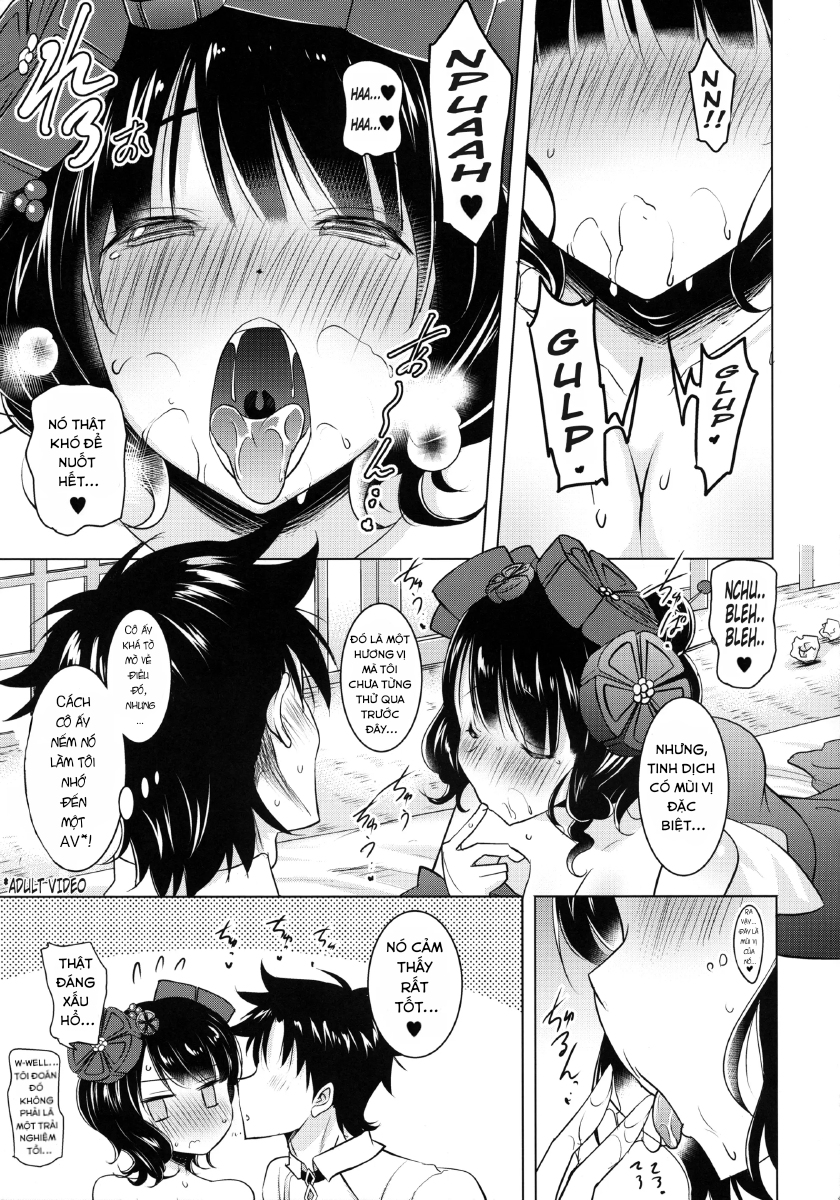 Đọc truyện hentai Hokusai-Chan Ga Okuchi De Teinei Ni Tannen Ni Nando Mo Nuite Kurete Kara No Honban - Oneshot
