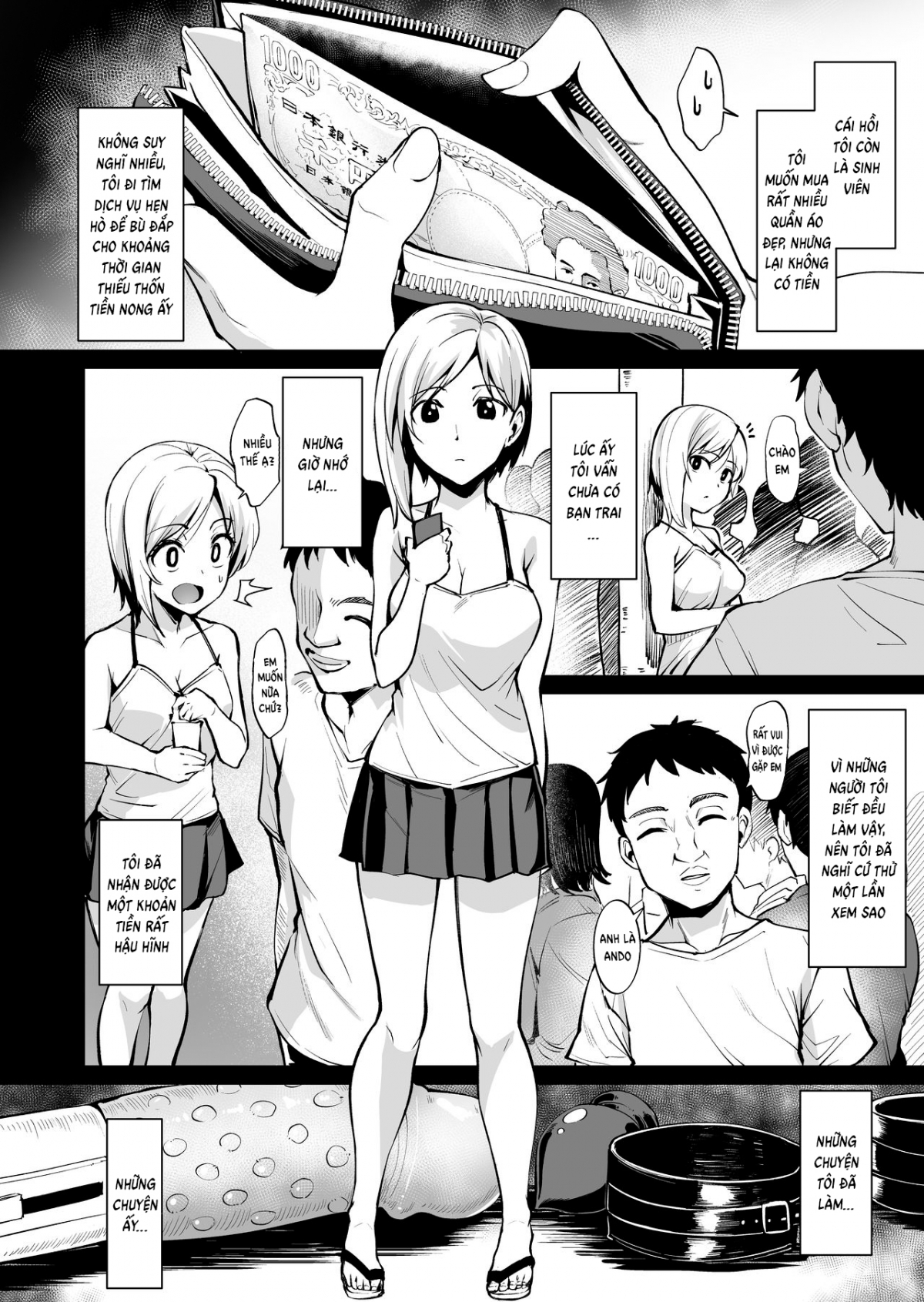 Đọc truyện hentai Ashikase ~Hitozuma wa Itsumo Choukyou Sareru Unmei ni~ - Oneshot