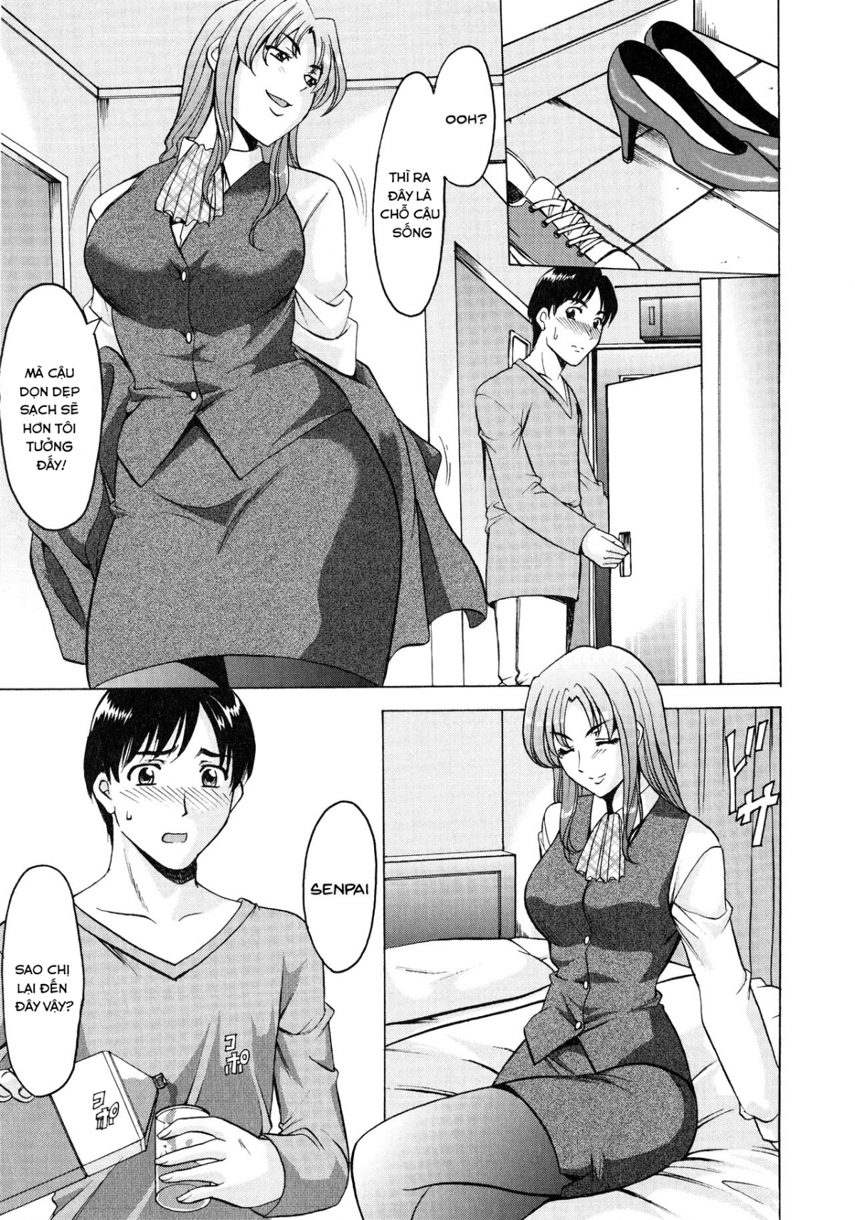 Đọc truyện hentai Yuuwaku no Toshiue Apartment - Chap 4