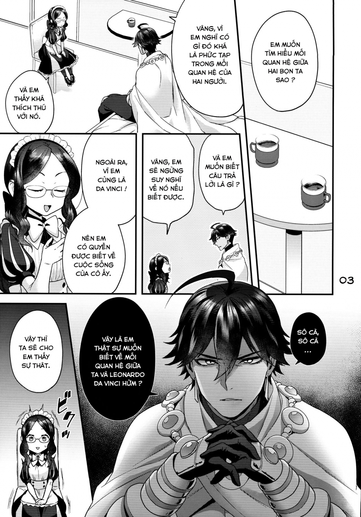 Đọc truyện hentai Da Vinci-chan và Ông vua mặt trời - 1shot trà đá