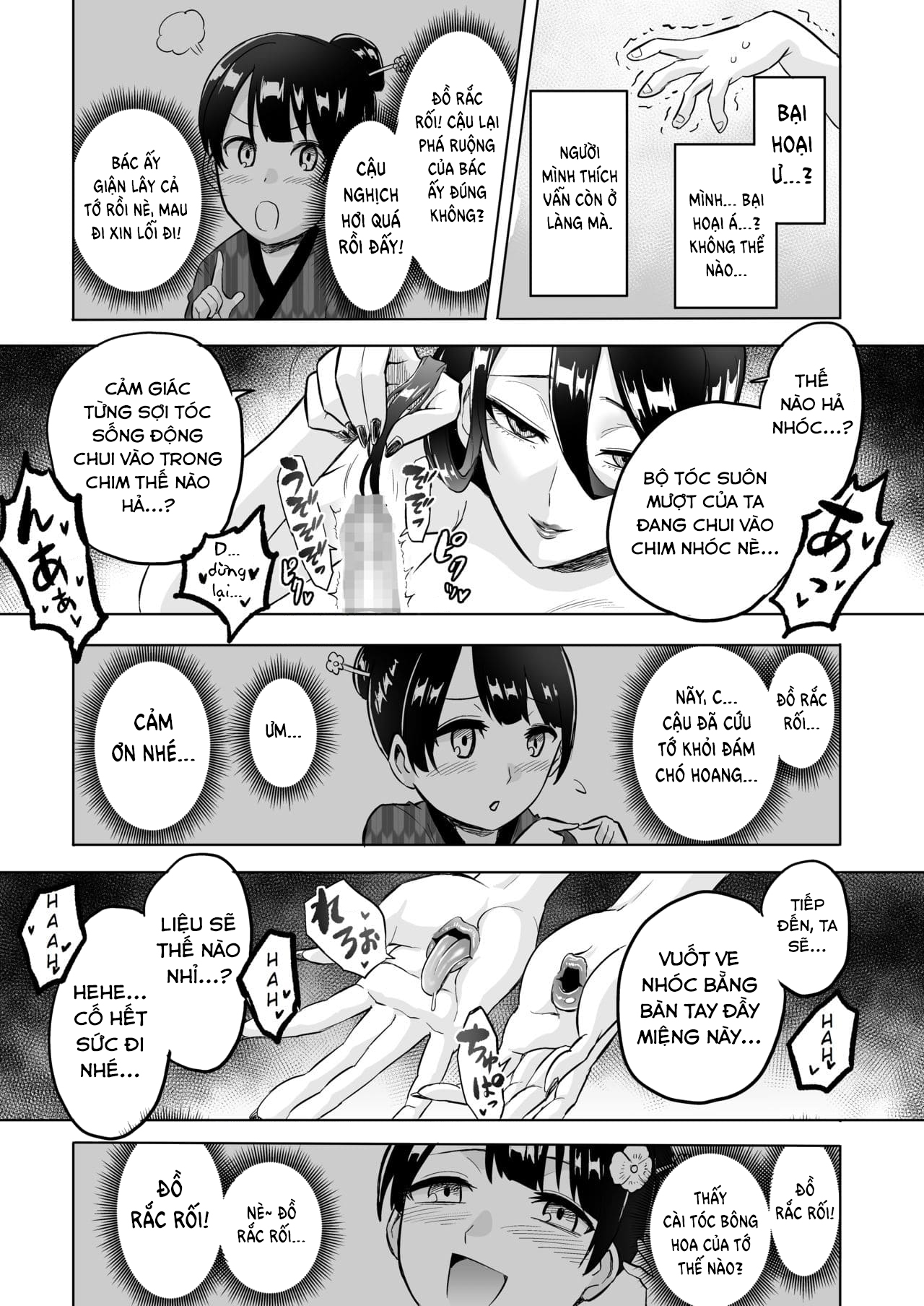 Đọc truyện hentai Warabe Kui ~Mori no Oku de Bijo Youkai ni Yuuwaku sarete~ - Oneshot