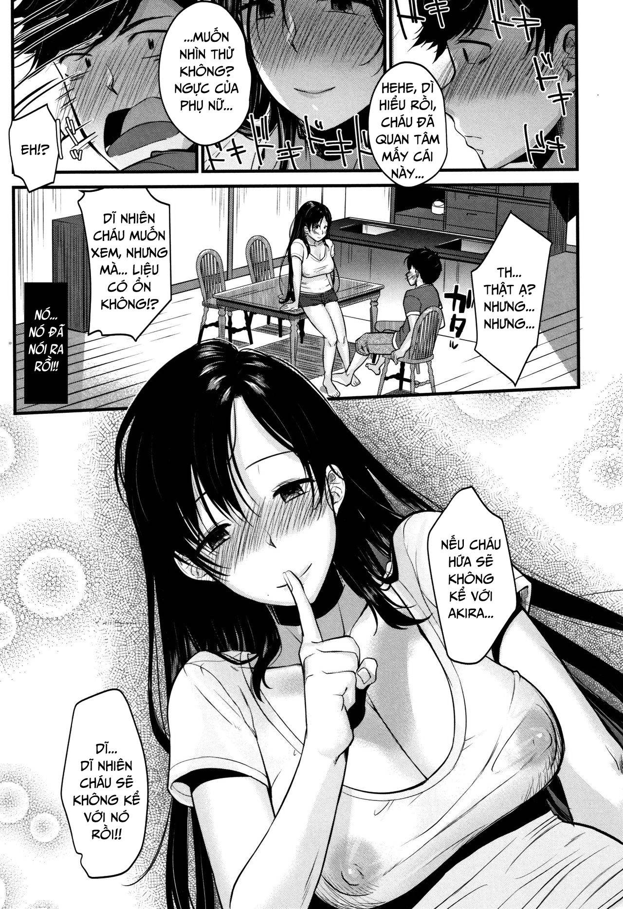 Đọc truyện hentai Kyonyuu Mama no Onayami Kaiketsu Saku!? - Oneshot