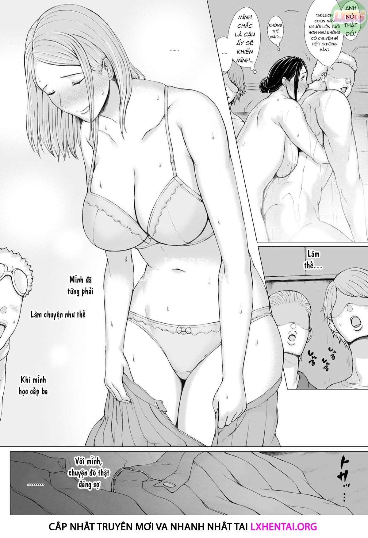 Đọc truyện hentai Hahagui Ottori Okaasan ga Toshishita Yarichin ni Nerawareru Toki - Chap 3B