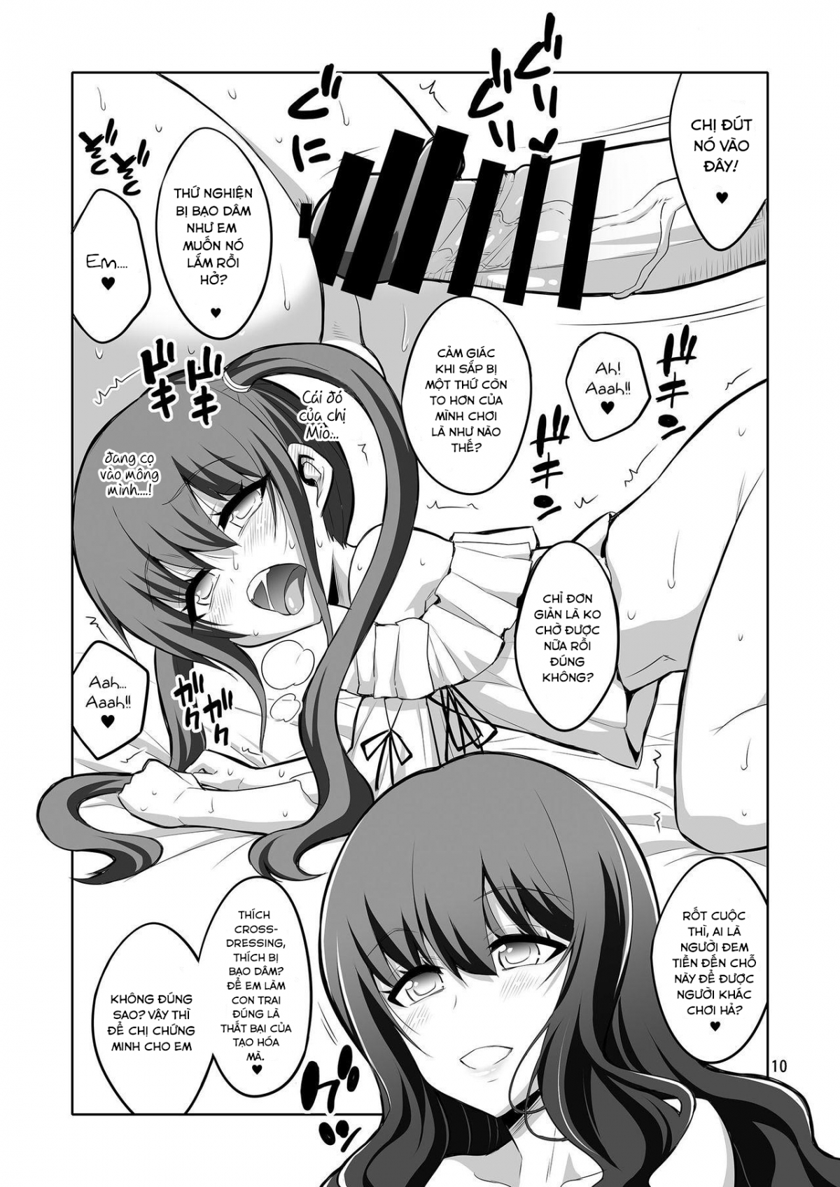 Đọc truyện hentai Futanari Onee-san x Otokonoko Gyaku Anal Fuuzoku Mesu Ochi Choukyou - Oneshot