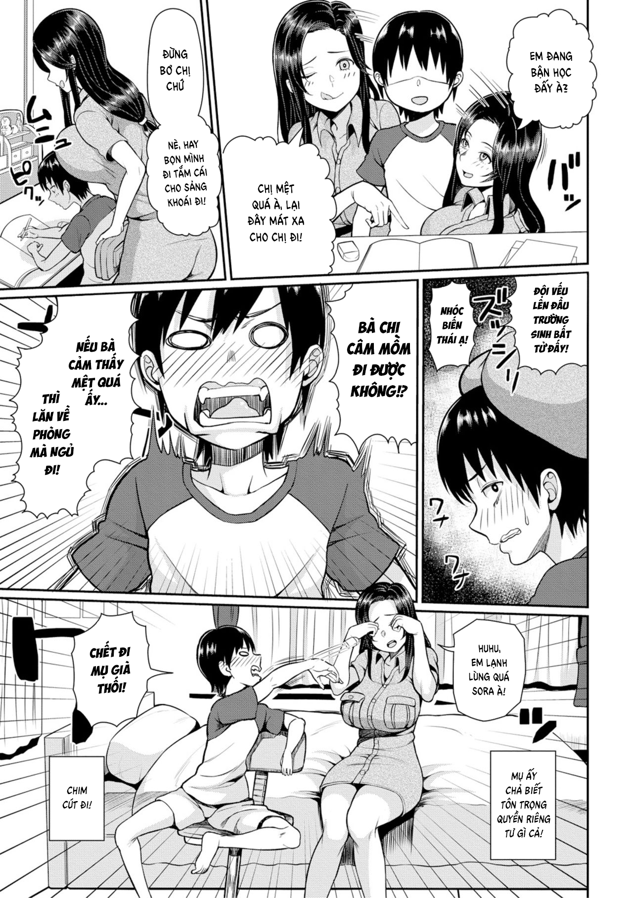 Đọc truyện hentai Isourou JD to Shota Boy Freeloader College Girl and Shota Boy - Oneshot