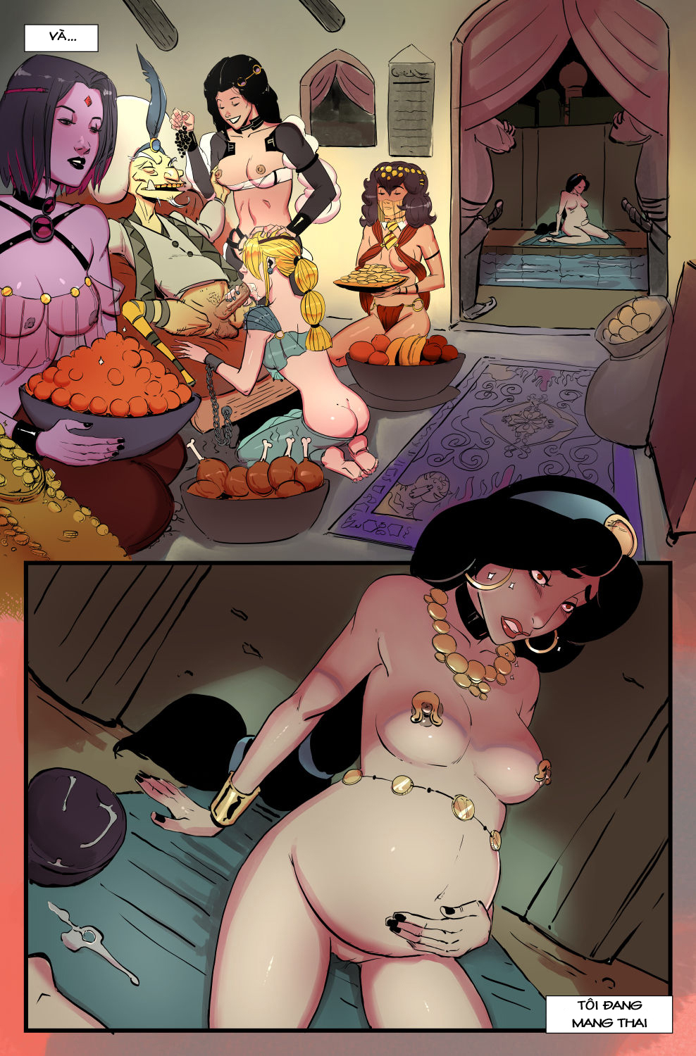 Đọc truyện hentai Pimping Jasmine (Aladin) - Oneshot