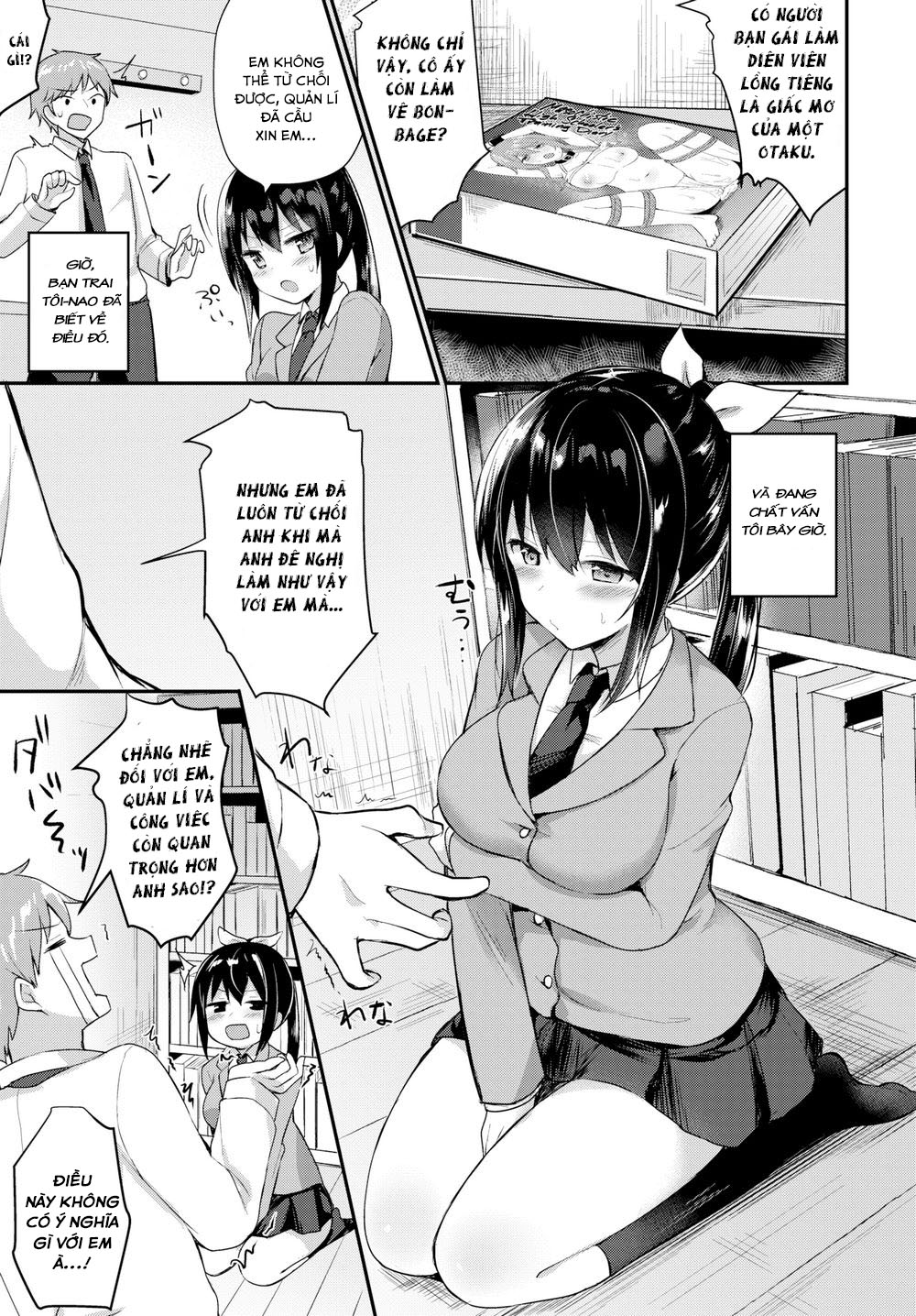 Đọc truyện hentai Bạn gái tôi là diễn viên lông tiếng Eroge - Oneshot Không Che