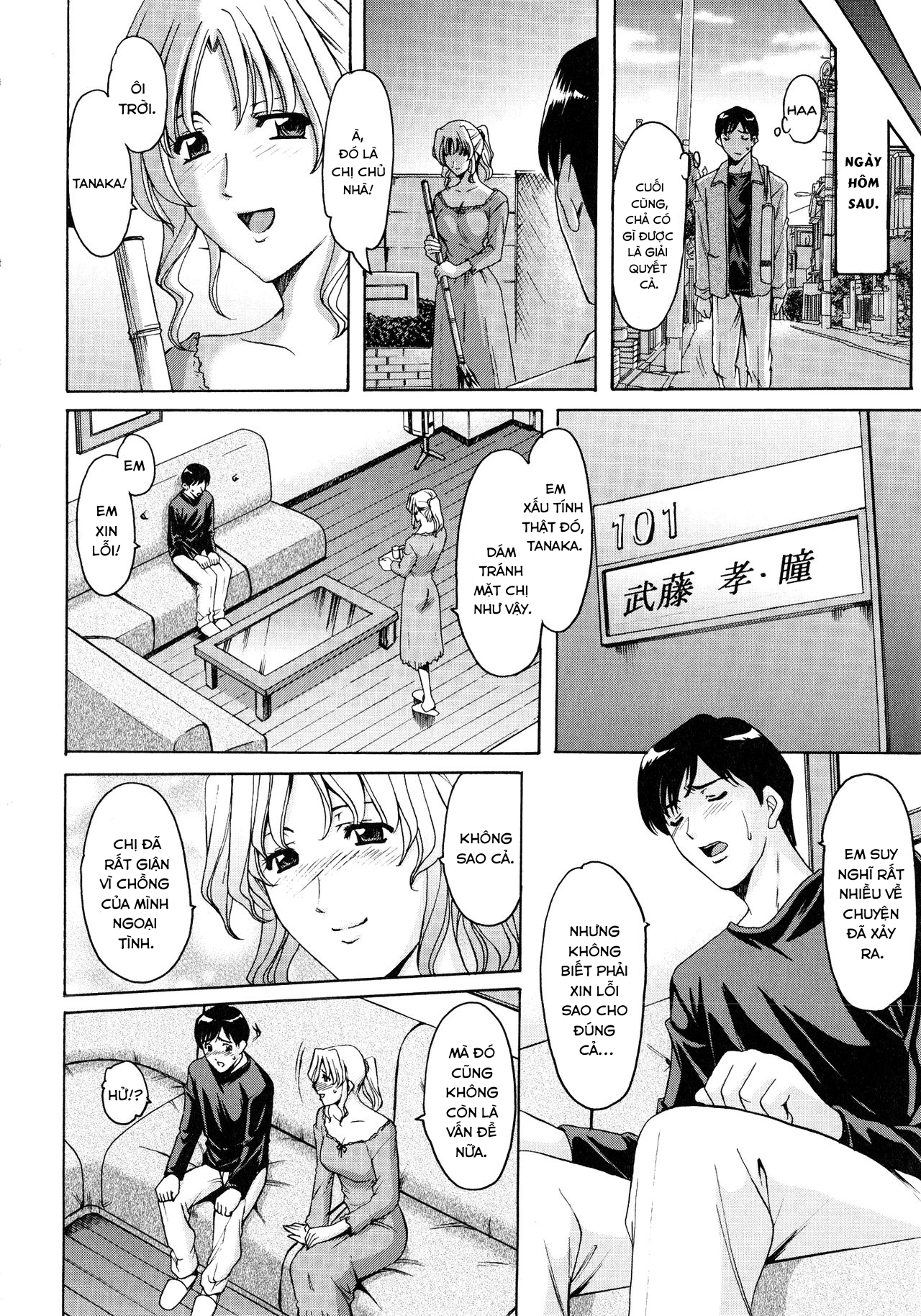 Đọc truyện hentai Yuuwaku no Toshiue Apartment - Chap 9 end