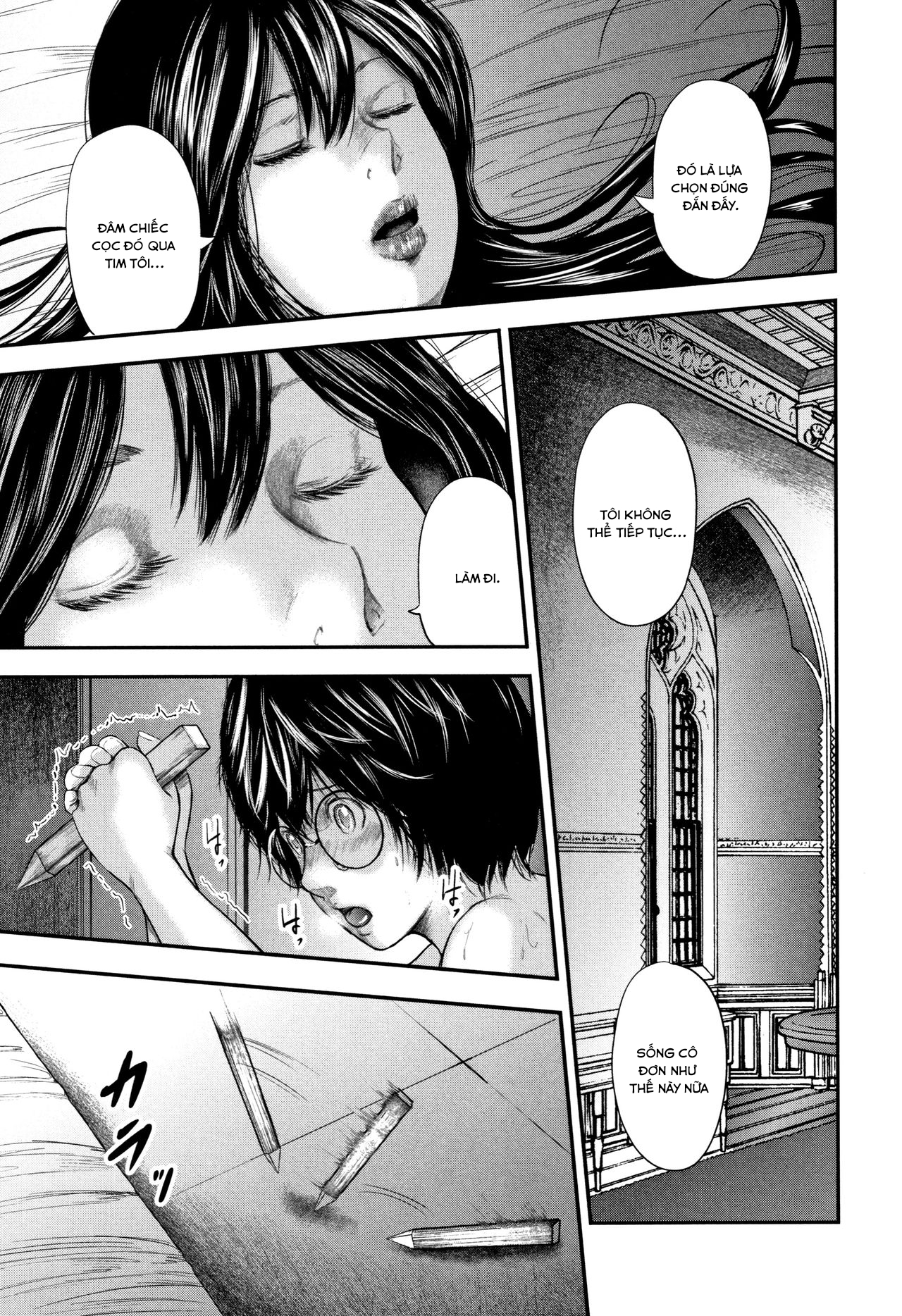 Đọc truyện hentai Sensei, mẹ thằng bạn và tôi - Chap 6 End