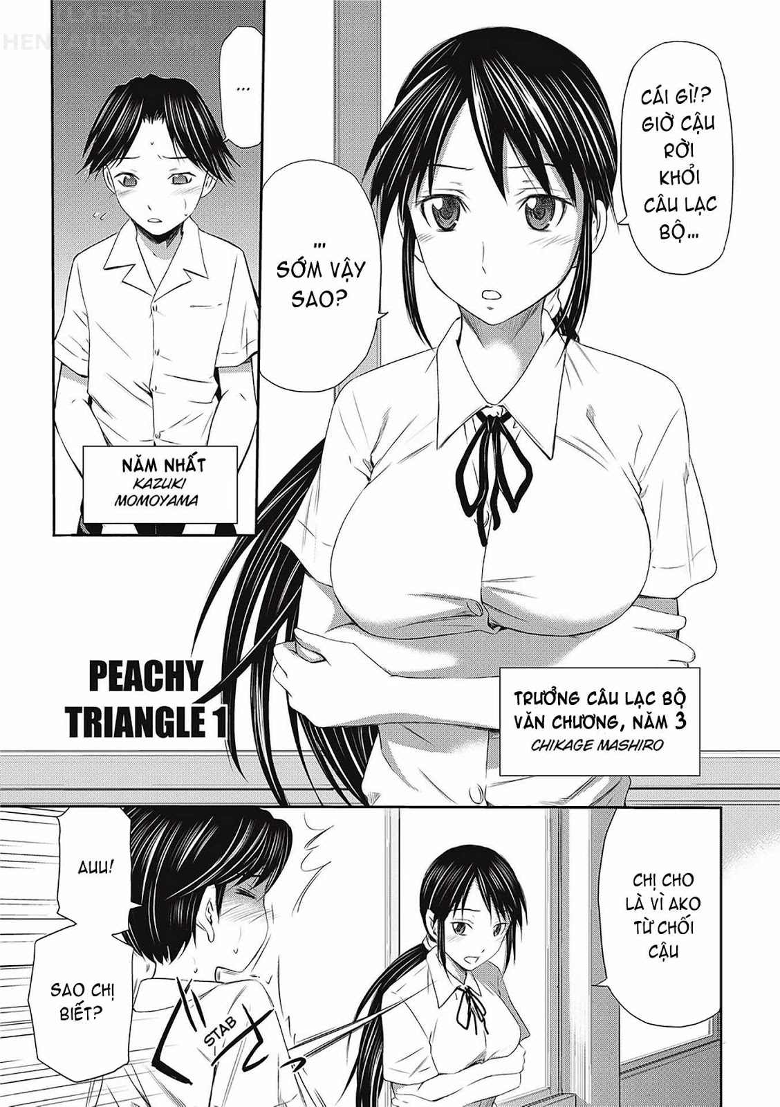 Đọc truyện hentai Peachy Triangle - Chap 1