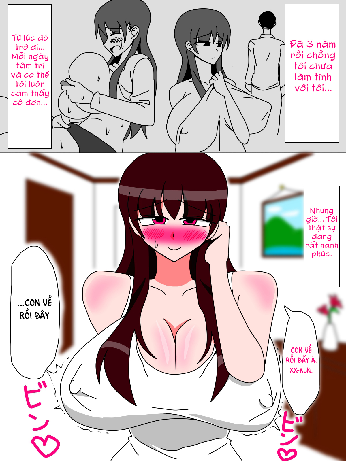Đọc truyện hentai Boku to Kaa-san no Ikkagetsu (1&2) - Chap 1 - Mẹ đã yêu tôi rồi