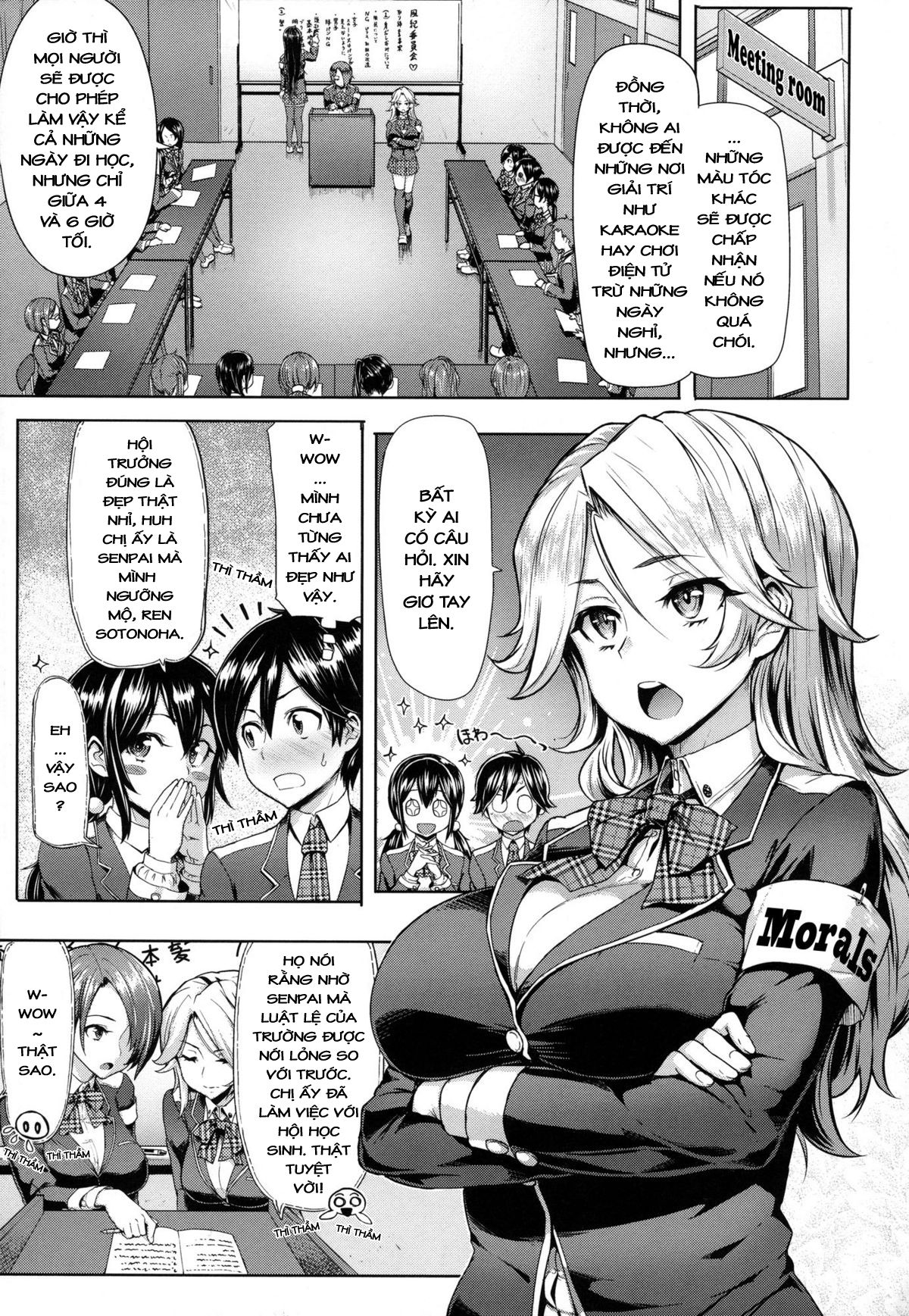 Đọc truyện hentai Limit Breaaak!!!! Chap 2: Hội đồng kỷ luật~!!