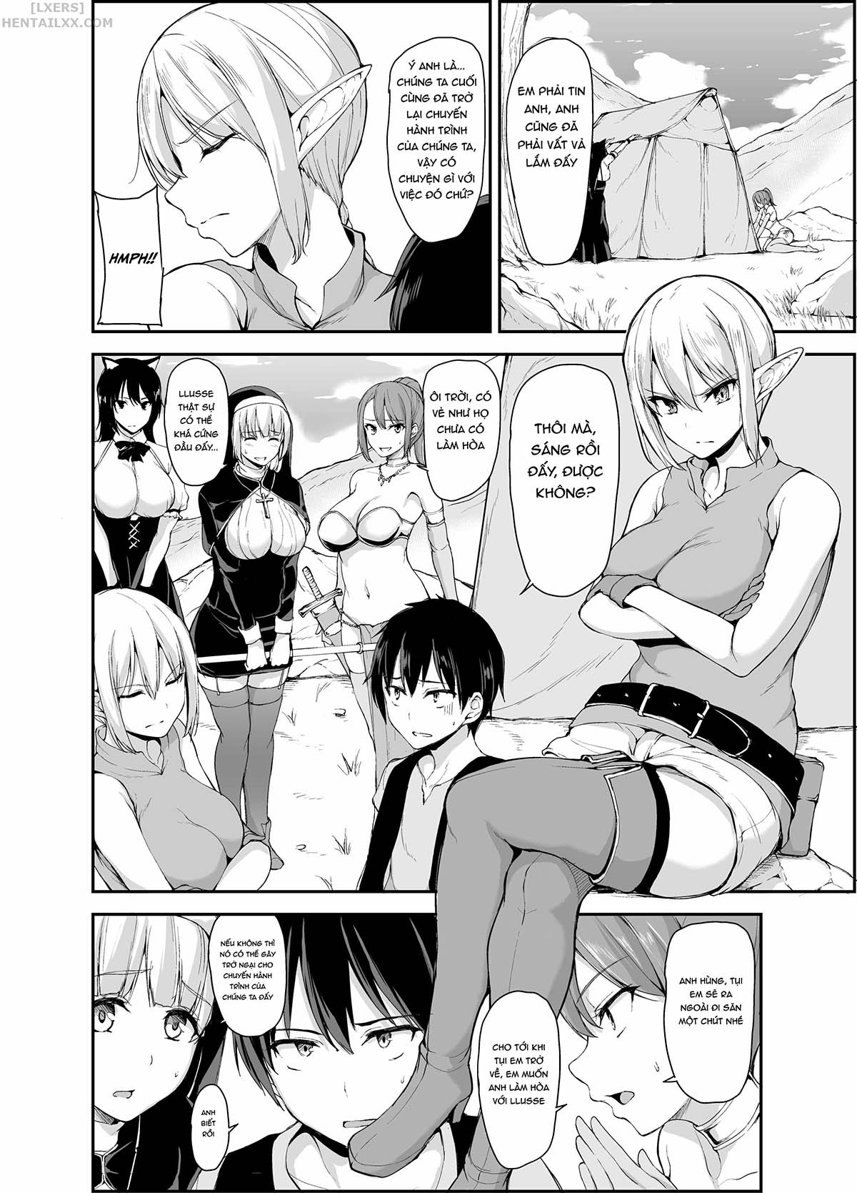 Đọc truyện hentai Tales of a Harem in Another World - Chap 4.5
