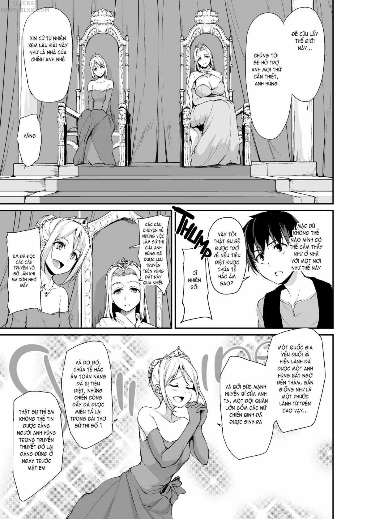 Đọc truyện hentai Tales of a Harem in Another World - Chap 3 - Creampie the Lady Knights!