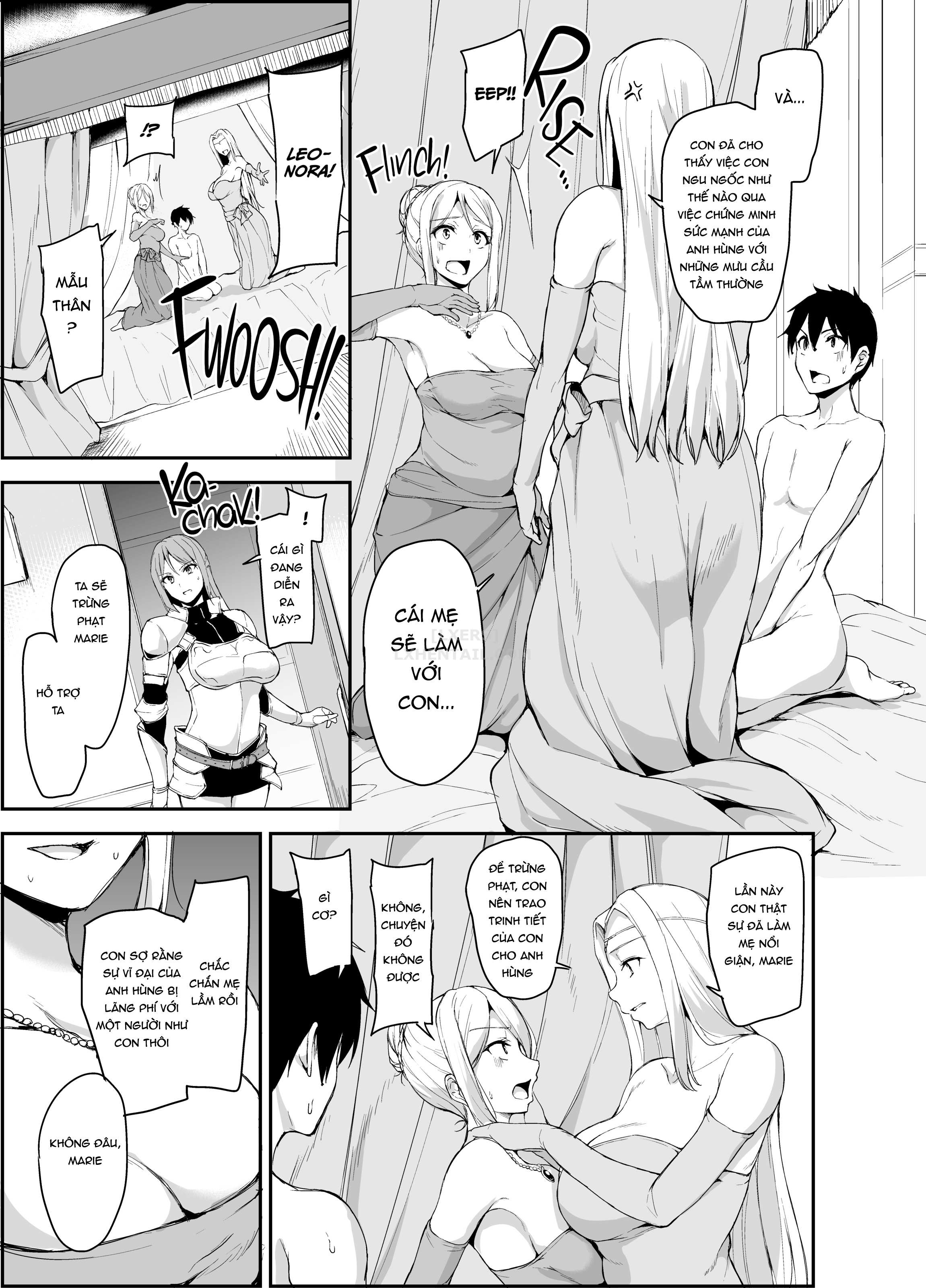 Đọc truyện hentai Tales of a Harem in Another World - Chap 4 - Opulence and Beauty!? Orgy in the Queens Chamber!