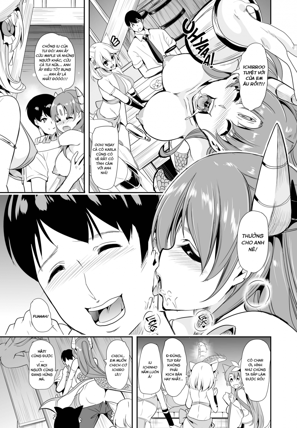 Đọc truyện hentai Dàn Harem tại dị giới - Chap 3(A)