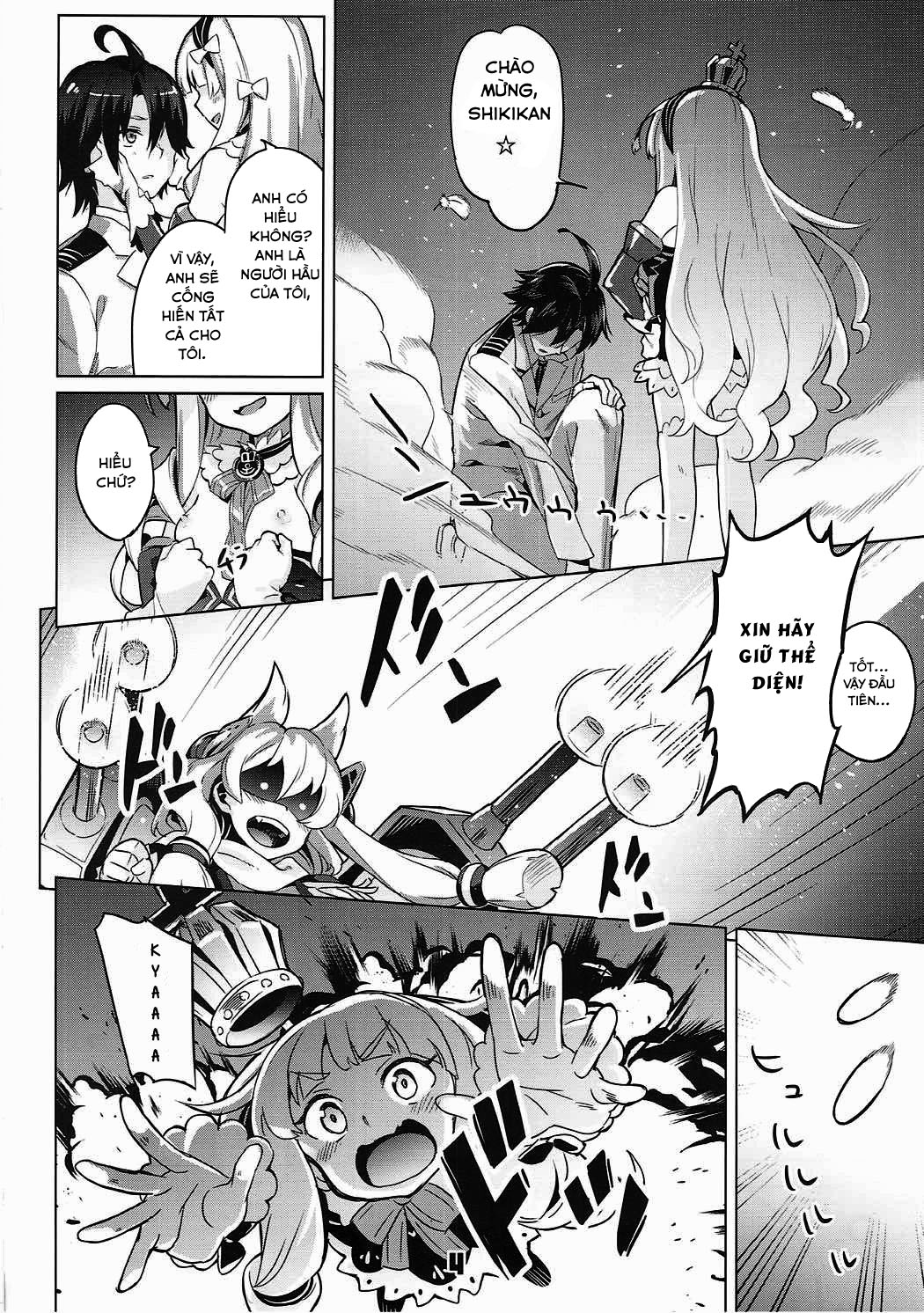 Đọc truyện hentai Template of a blond cutting board (Azur Lane) - Oneshot