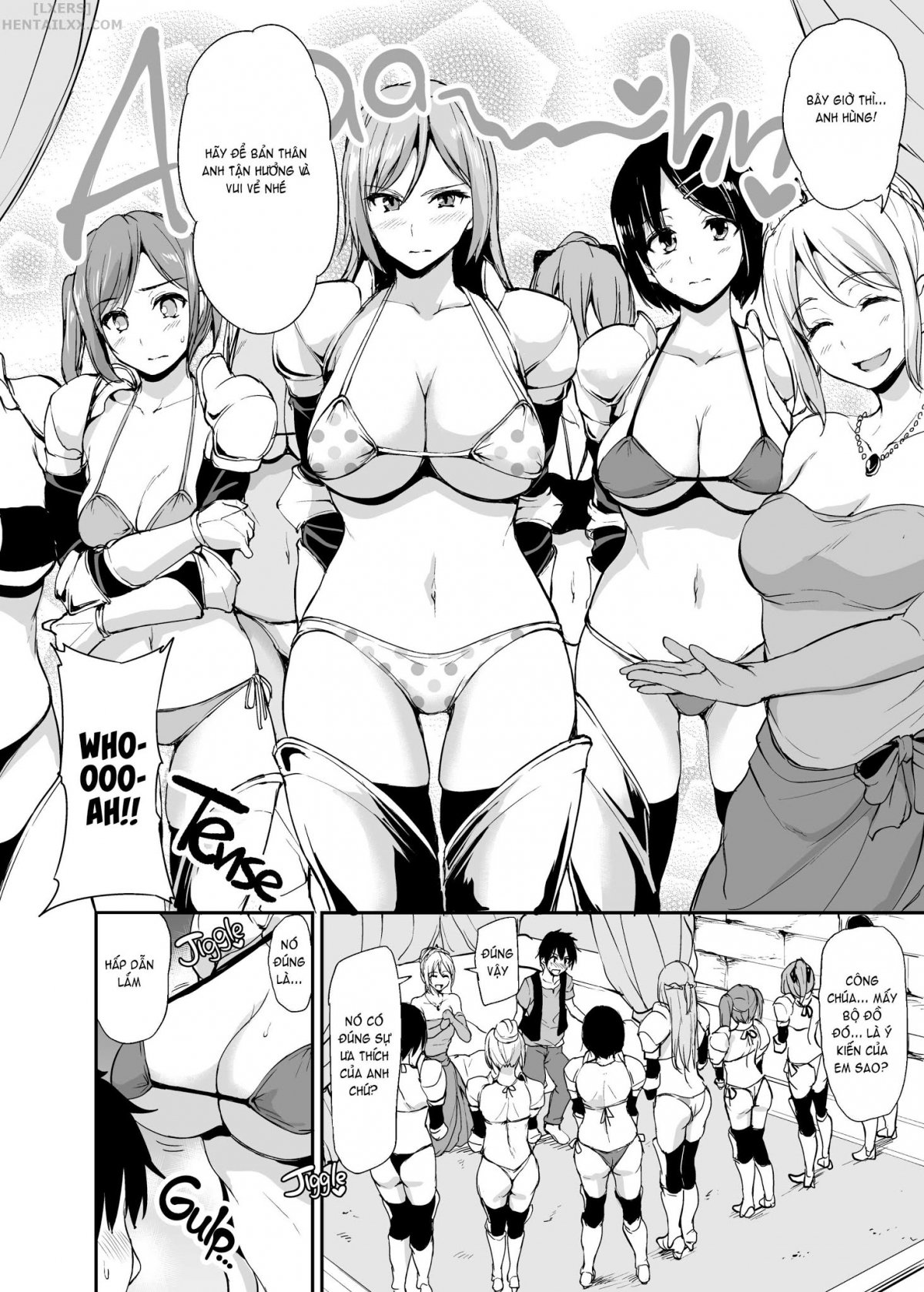 Đọc truyện hentai Tales of a Harem in Another World - Chap 3 - Creampie the Lady Knights!