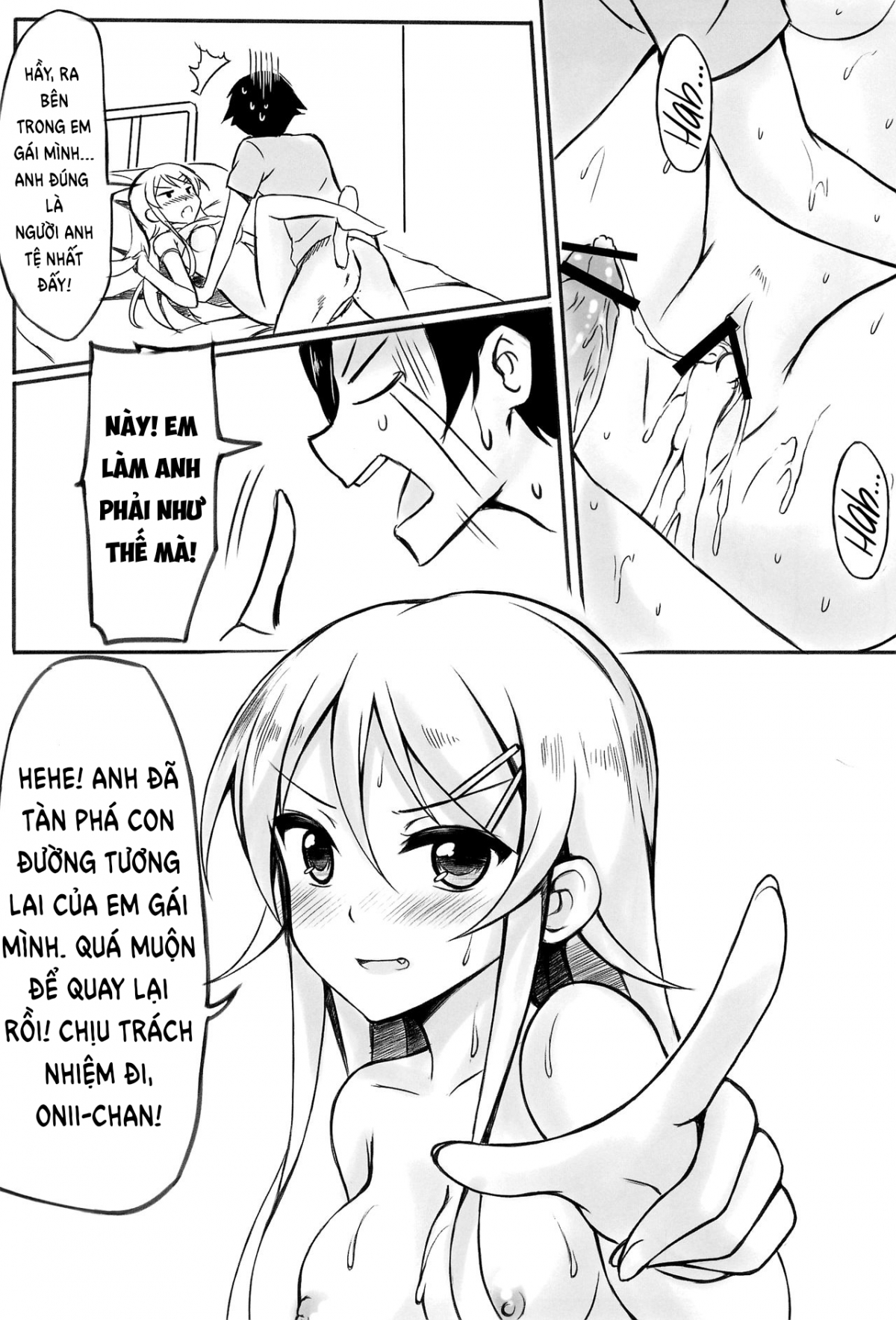 Đọc truyện hentai Anh muốn tiếp tục trêu chọc Kirino-chan! - Oneshot