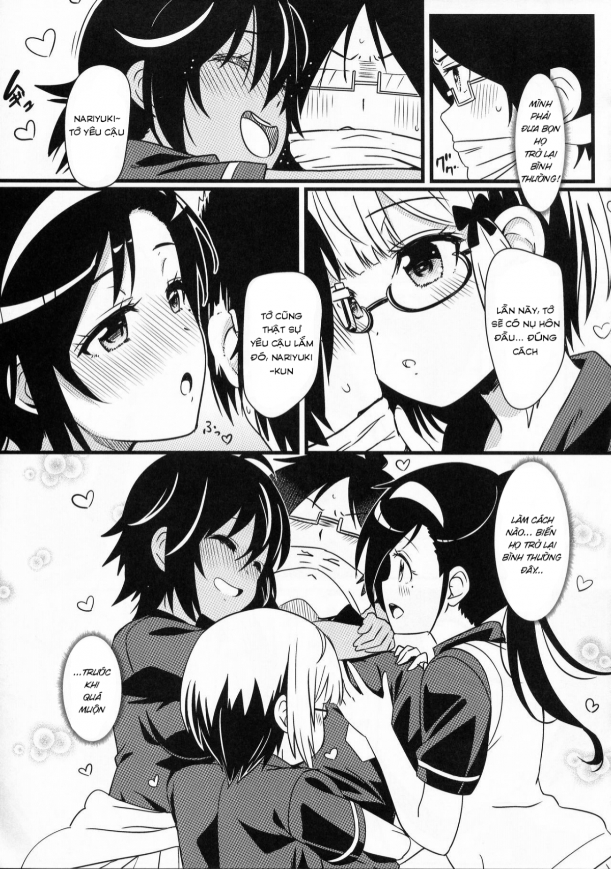 Đọc truyện hentai Chúng tôi éo thể học vì bị thôi miên (Bokutachi wa Benkyou ga Dekinai) - Oneshot