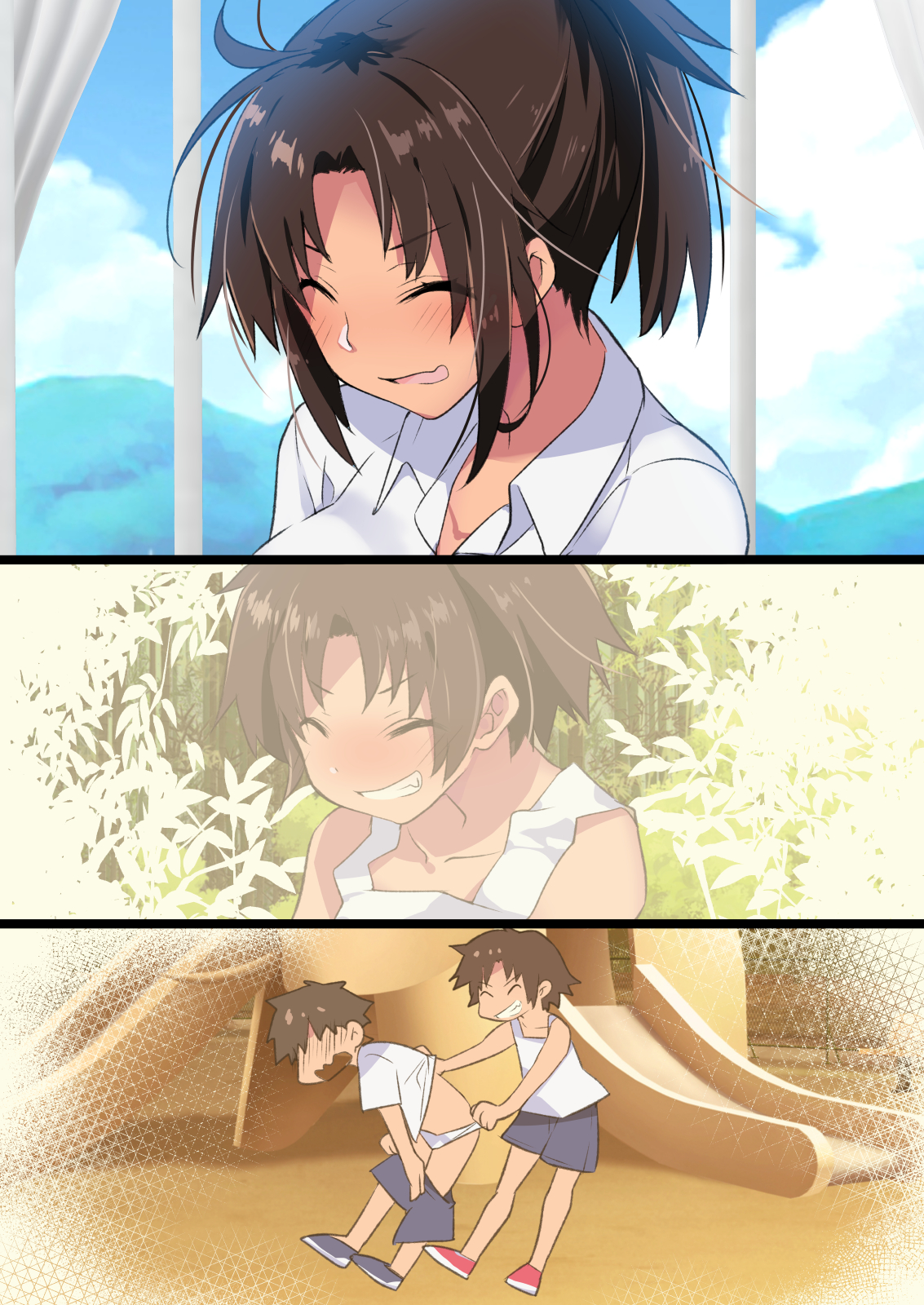 Đọc truyện hentai Bạn nối khố nhà quê đang phát tình! (nguyên tác) - Hình: Phần A
