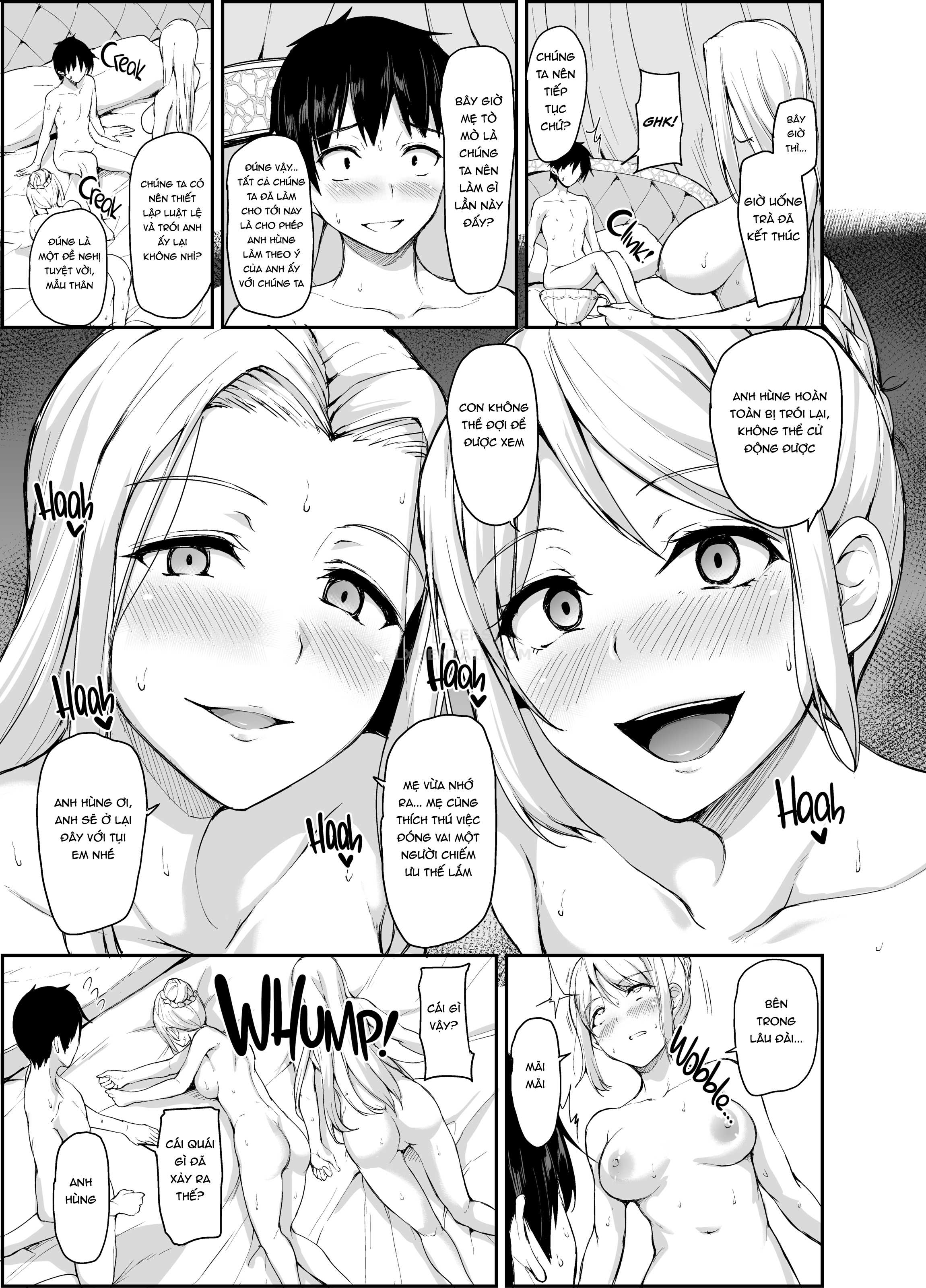 Đọc truyện hentai Tales of a Harem in Another World - Chap 4 - Opulence and Beauty!? Orgy in the Queens Chamber!