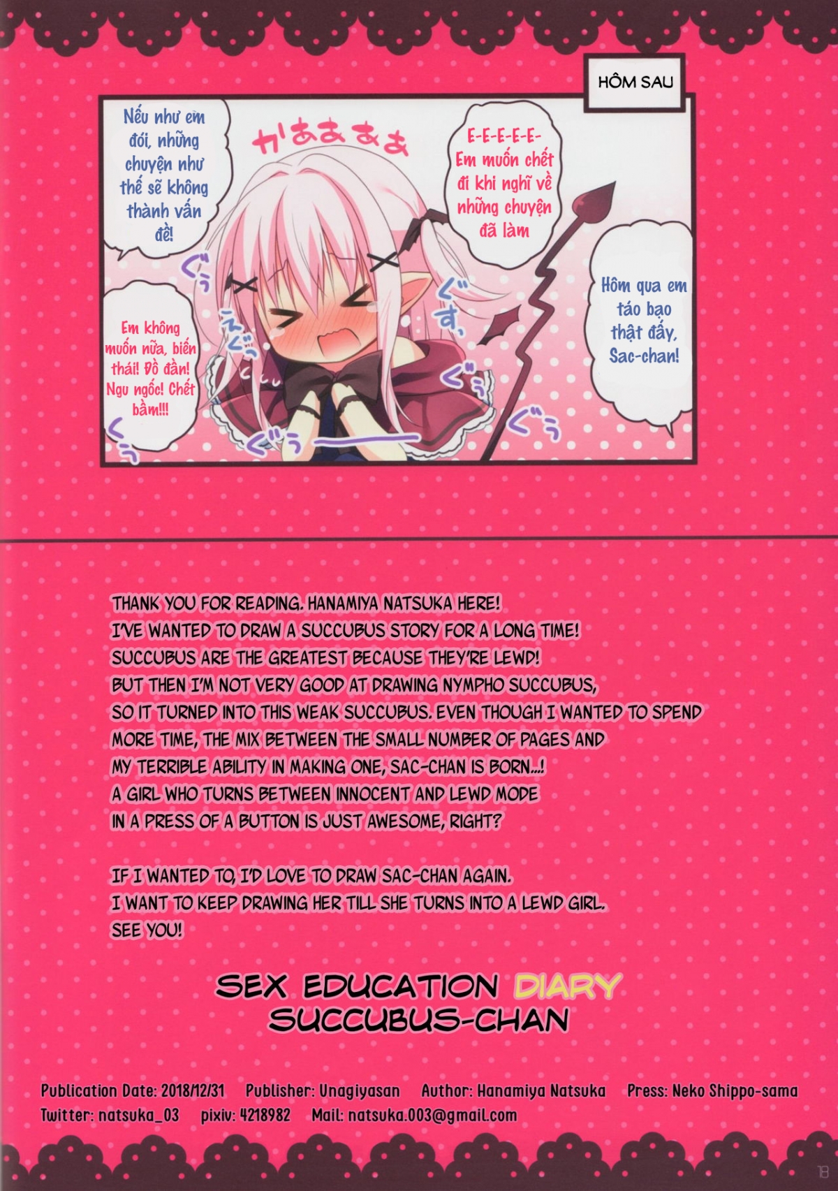 Đọc truyện hentai Succubus-chan Ikusei Nisshi - Oneshot