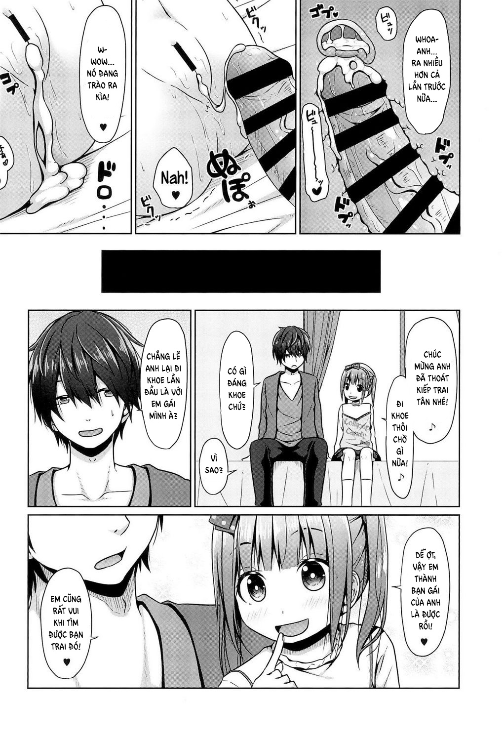 Đọc truyện hentai Since Big Brother is a Lolicon his Little Sister Decided to Seize his Virginity - Oneshot